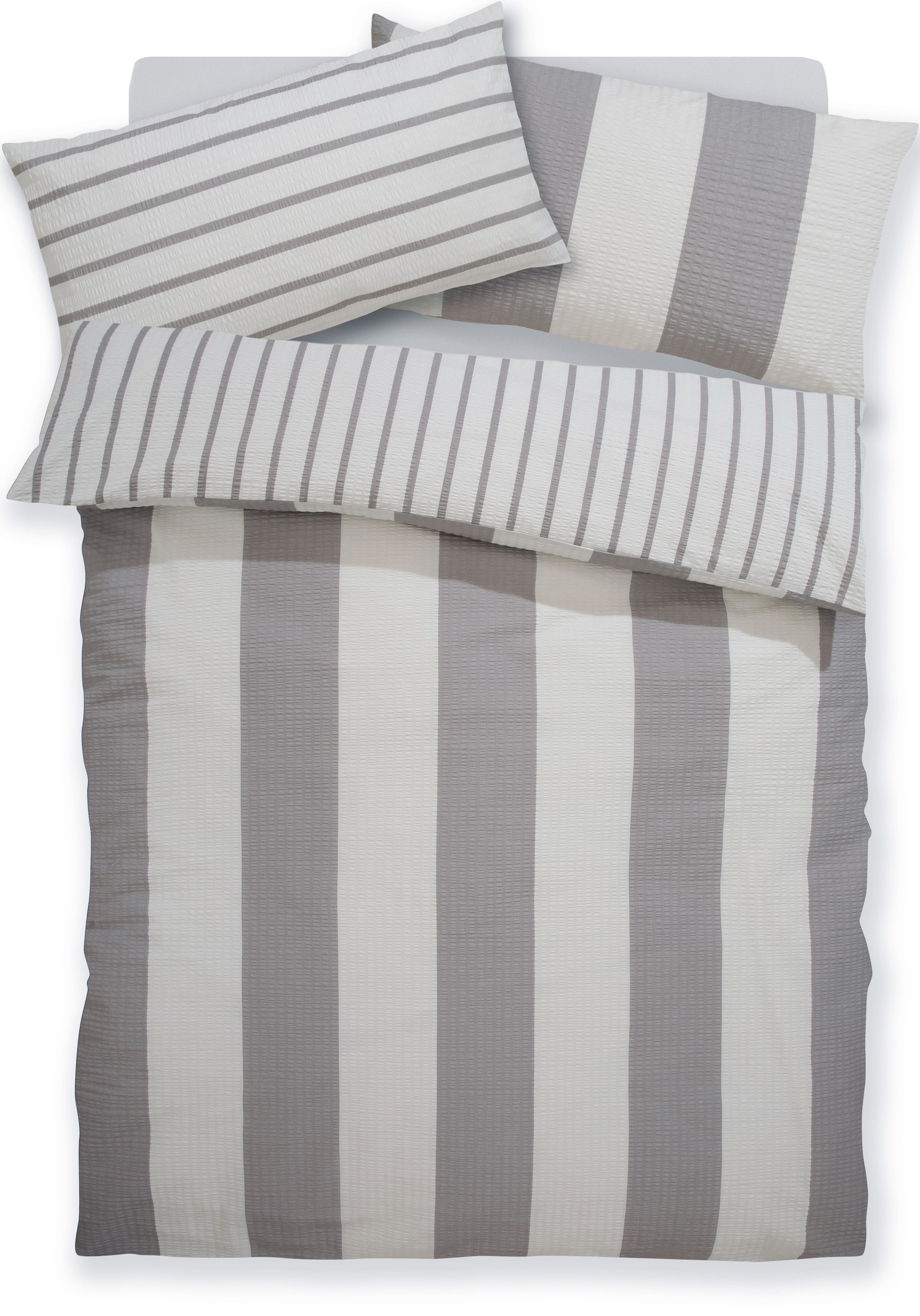 Home affaire Bettwäsche Sari, Seersucker, 2 günstig online kaufen