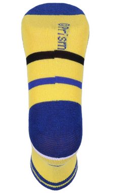 Sarcia.eu Haussocken 3x Blau-gelbe Jungensocken Feuerwehrmann Sam 27/30 EU