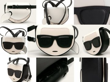 KARL LAGERFELD Schultertasche KARL LAGERFELD CROSSBODY WAIST BAG GÜRTEL-TASCHE UMHÄNGETASCHE BUMBAG