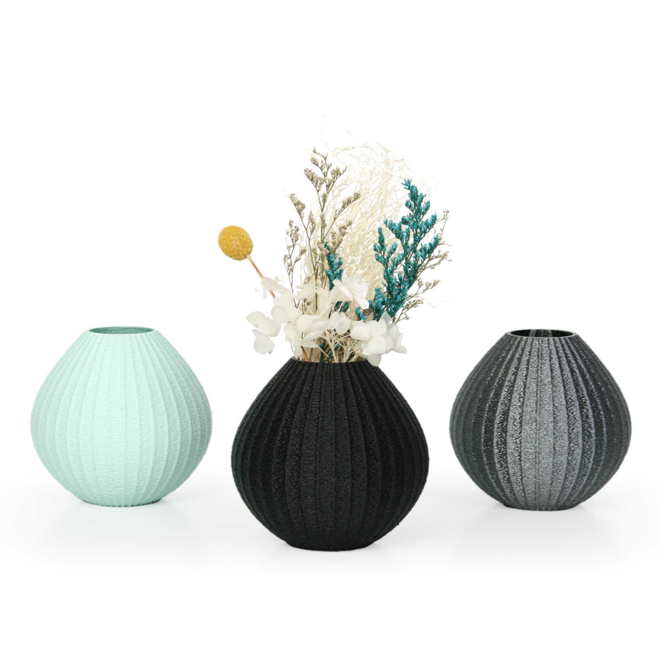 Kreative Feder Dekovase Designer Vase wasserdicht aus bruchsicher Rohstoffen; nachwachsenden Old – Copper Blumenvase aus Bio-Kunststoff, Dekorative &