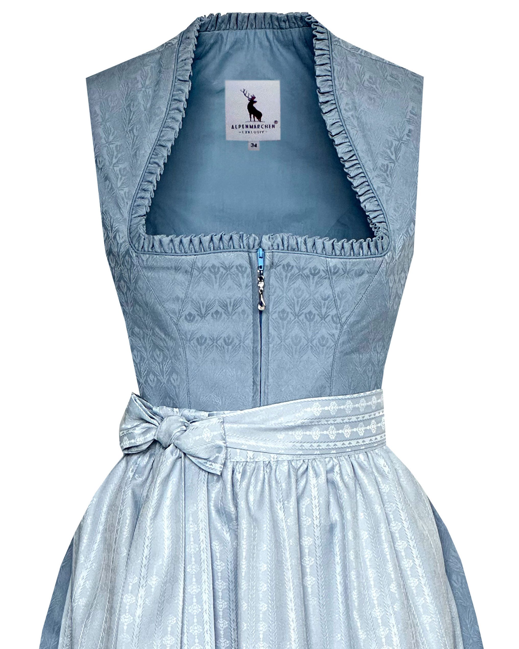 Alpenmärchen Dirndl Midi Dirndl Miranda in hellblau - ALM1065. € 139,90