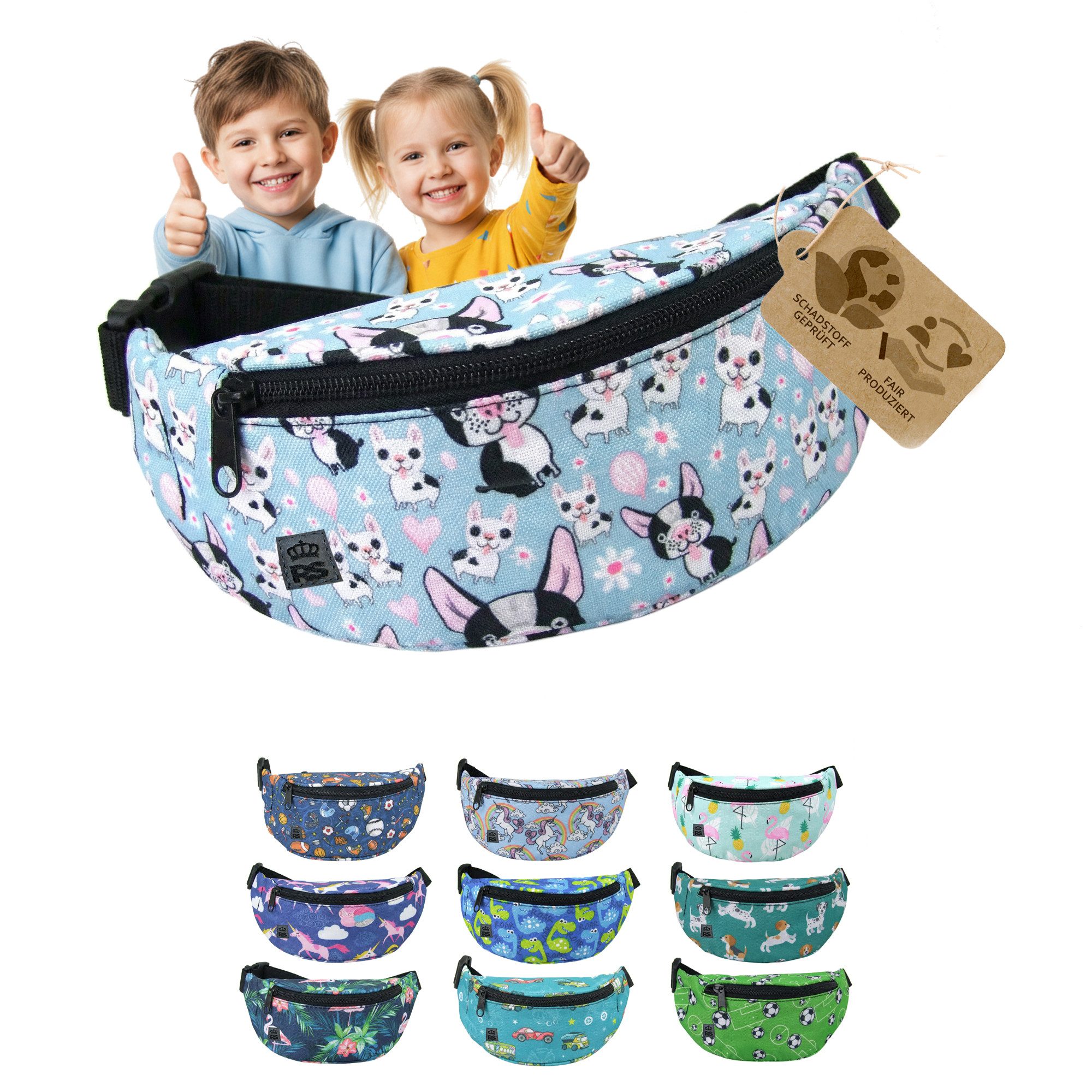 BambiniWelt by Rafael K. Gürteltasche Bauchtasche Kinder 3-7 Jahre Hüfttasche verstellbar robust abwaschbar