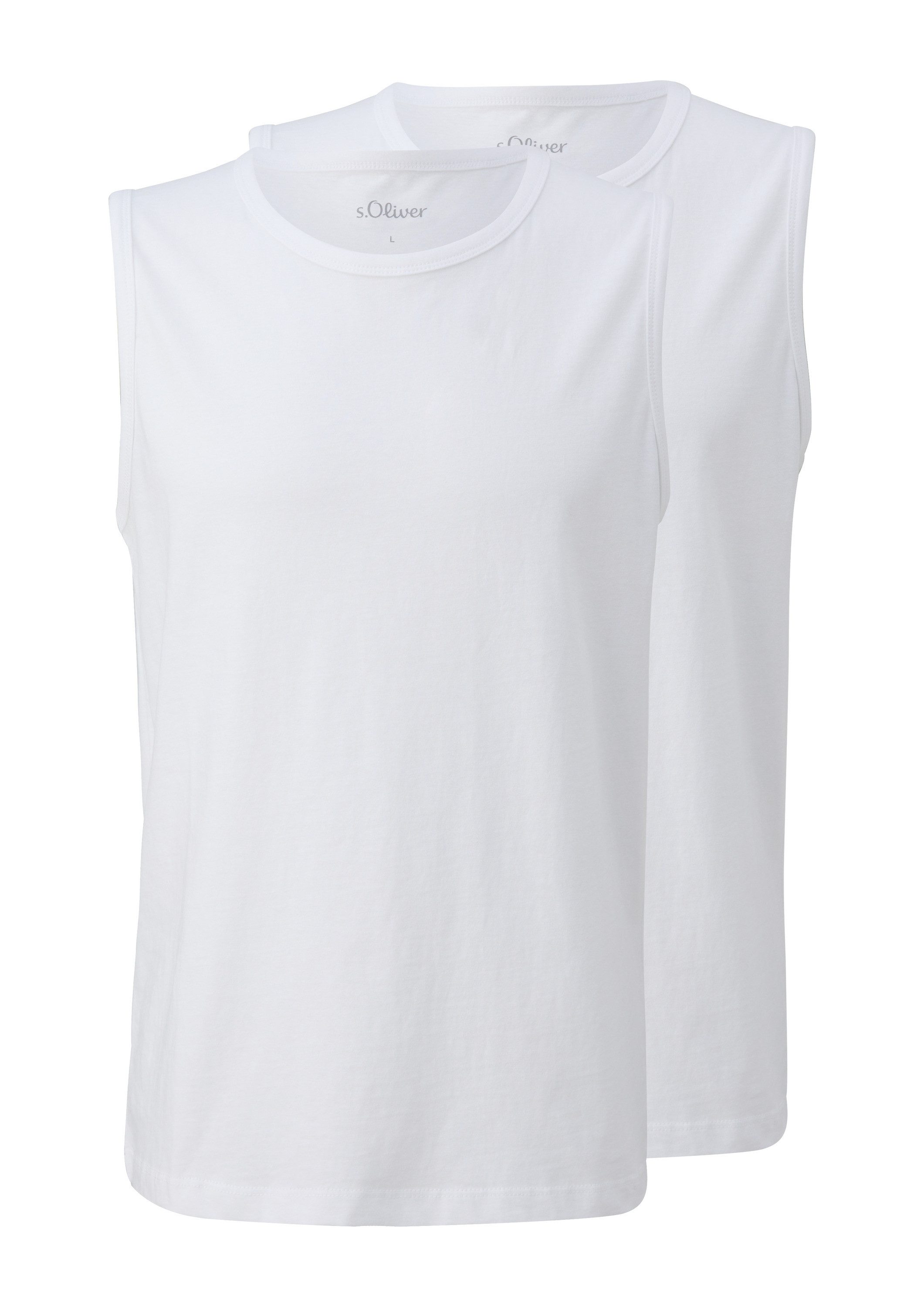 s.Oliver Muskelshirt T-Shirt Tanktop im 2er-Pack günstig online kaufen