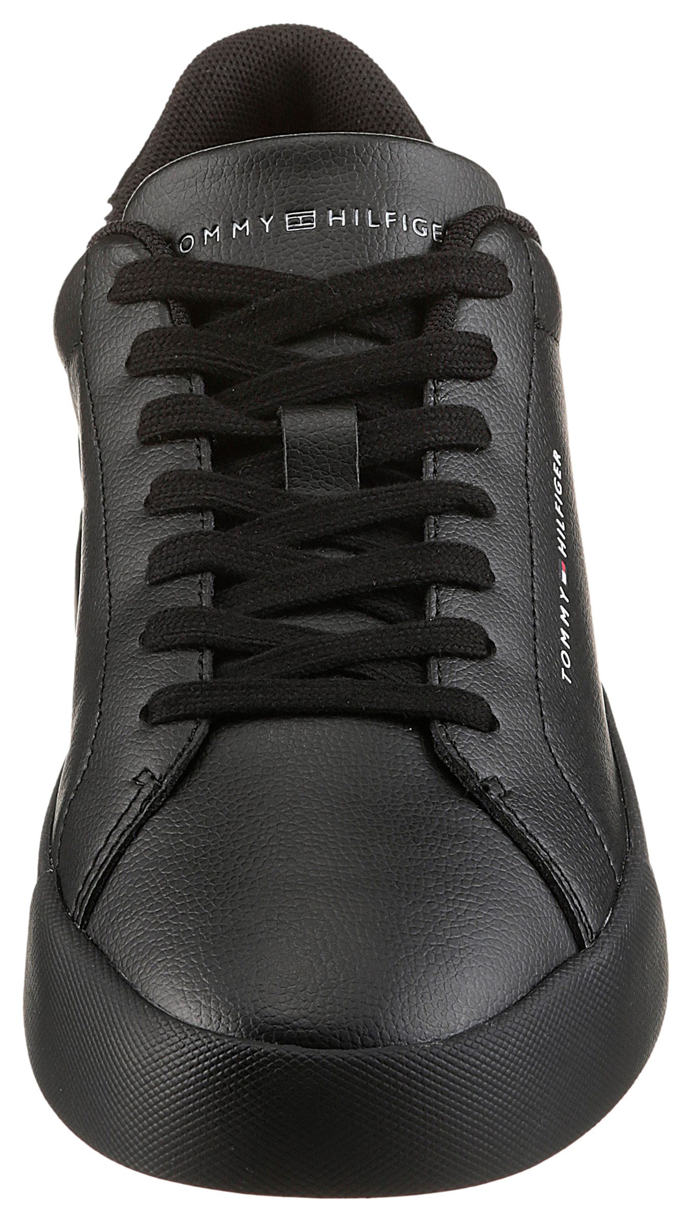 Tommy Hilfiger TH COURT LTH DETAIL ESS Sneaker, Freizeitschuh, Halbschuh, Schnürschuh mit seitlichem Logoschriftzug