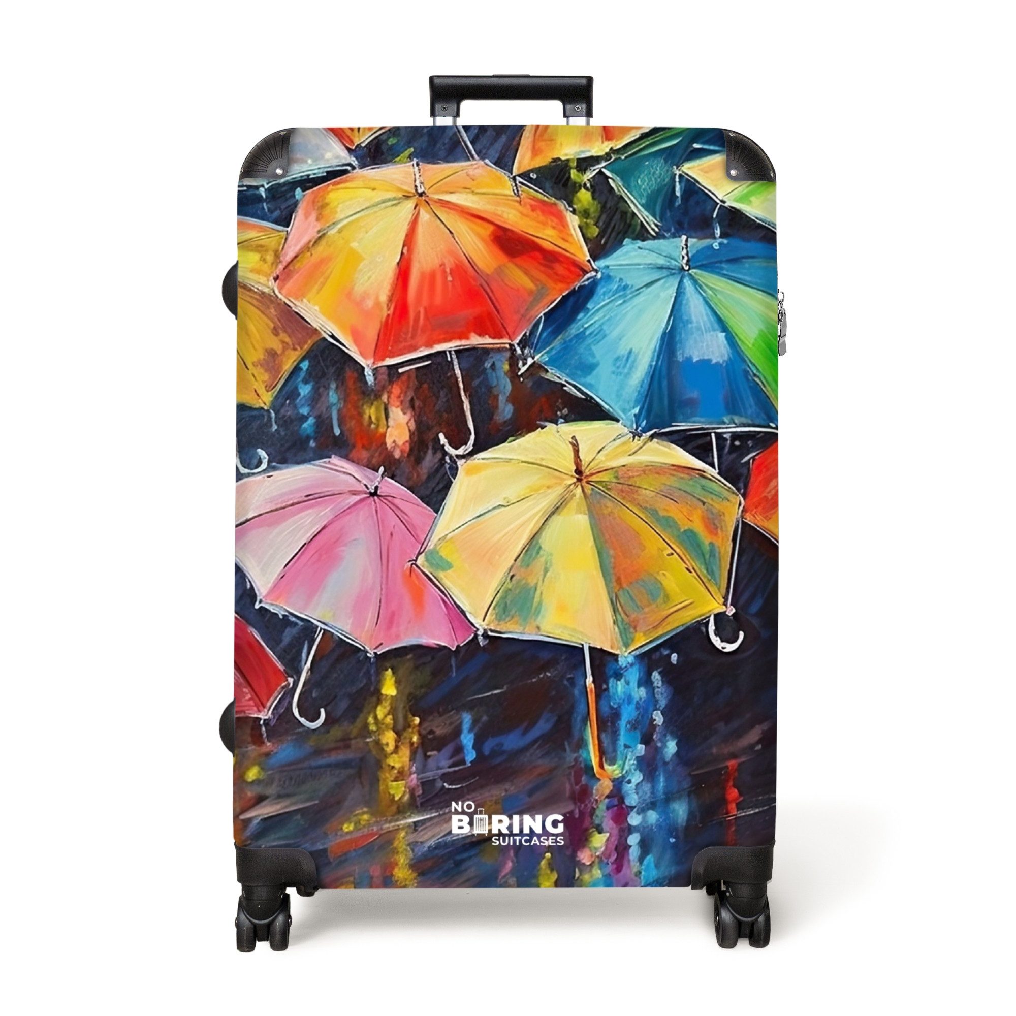 NoBoringSuitcases.com© Hartschalen-Trolley Regenschirme - Malerei - günstig online kaufen