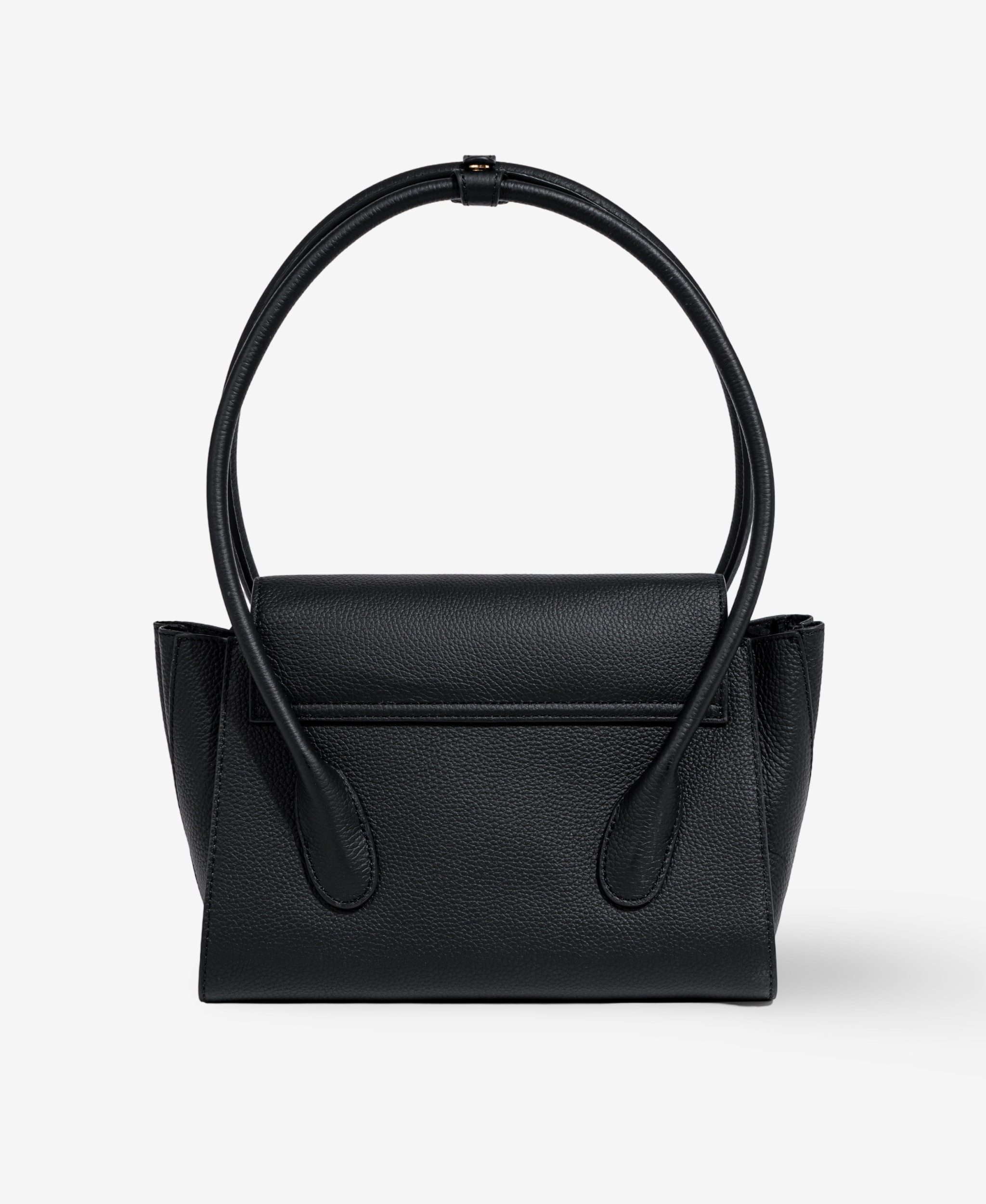 GLAMIRA Schultertasche Lysandra Schwarze Schultertasche (1-tlg), echt Leder