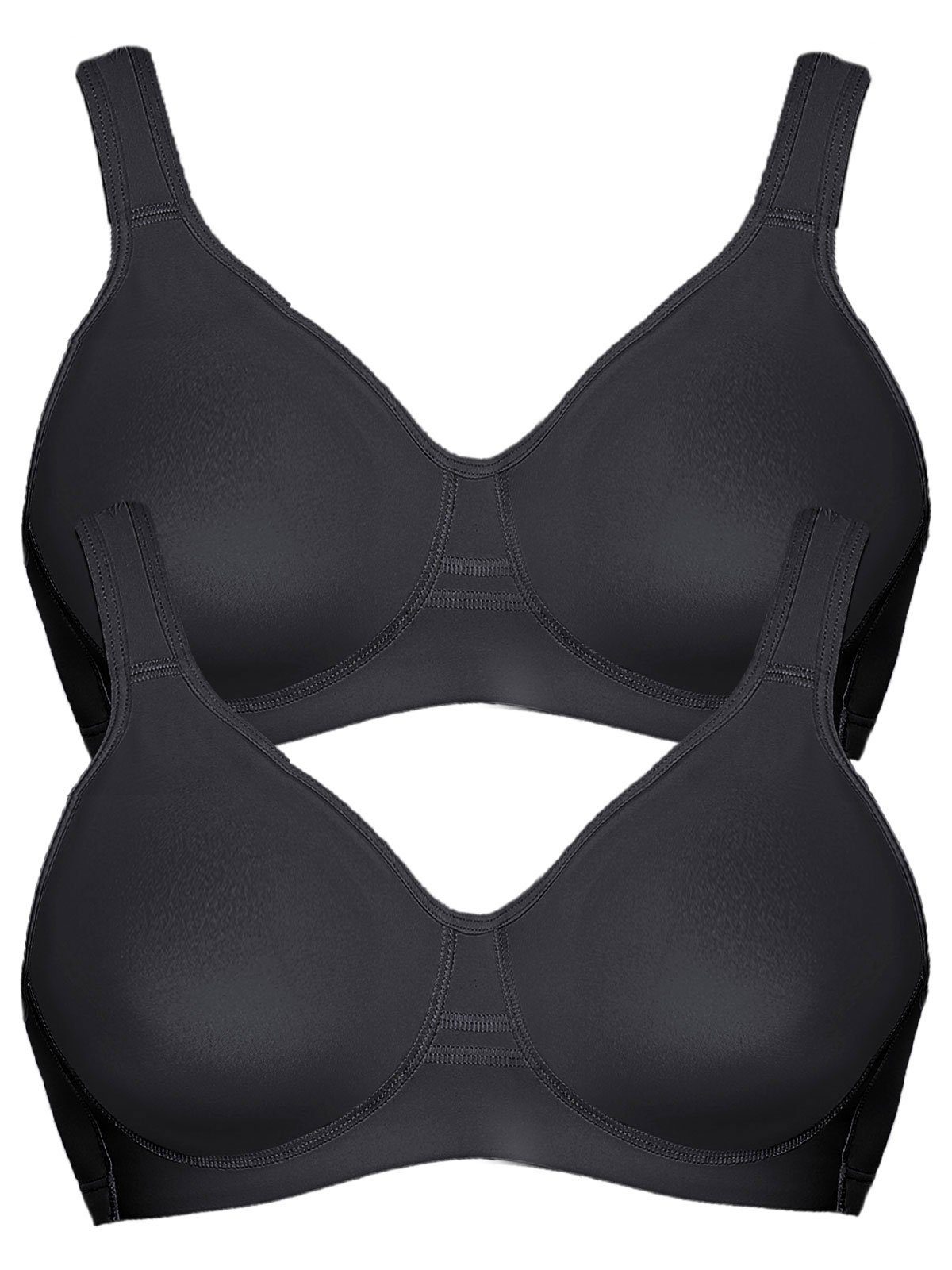 Viania Sport-BH 2er Pack Sport BH Workout (Spar-Set, 2-tlg) nahtlos günstig online kaufen