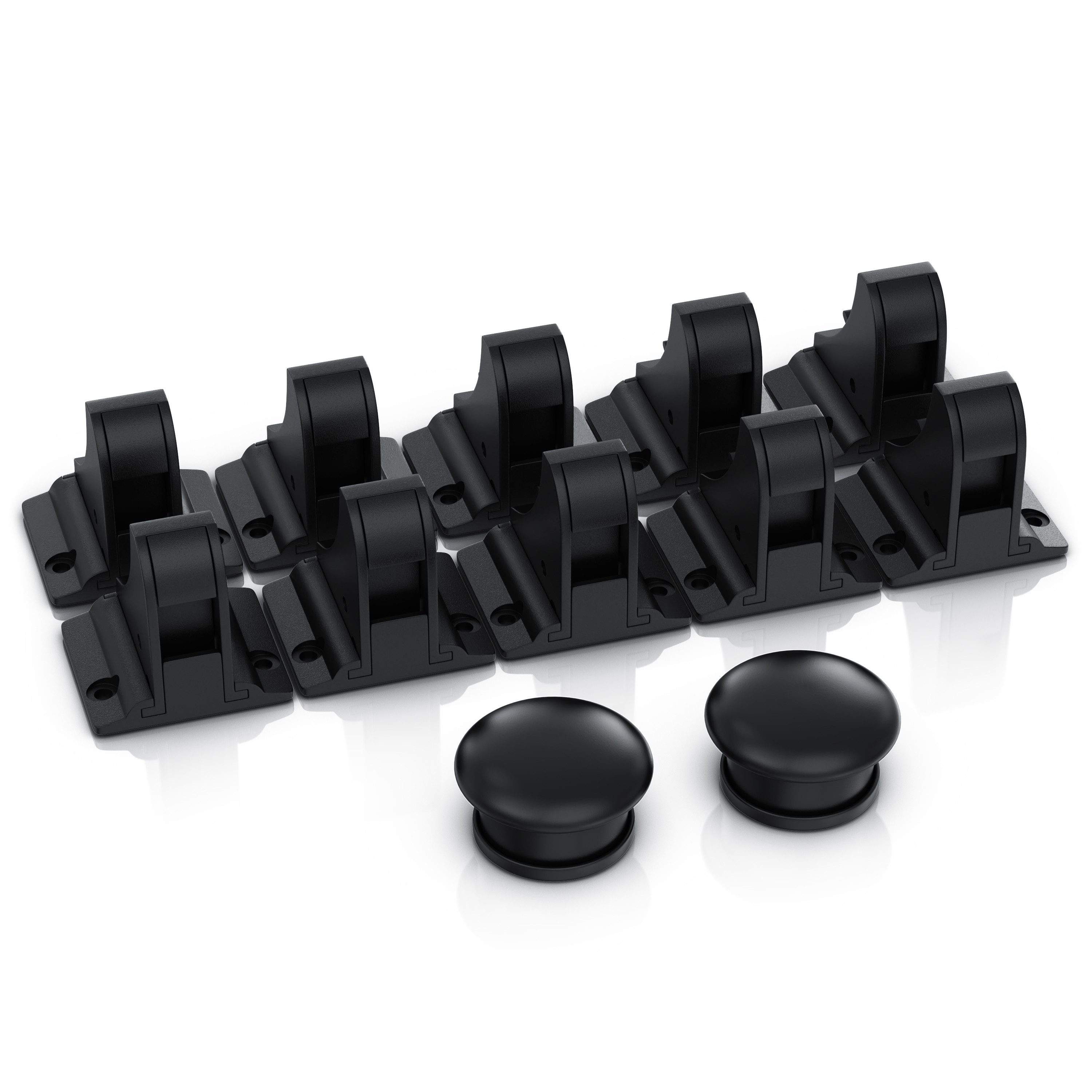 BEARWARE Kindersicherung Magnetisches Schrankschloss 10er, 2 Schlüssel, kindersicher, selbstklebend, bohrfrei, unsichtbar, für Schrank & Schublade
