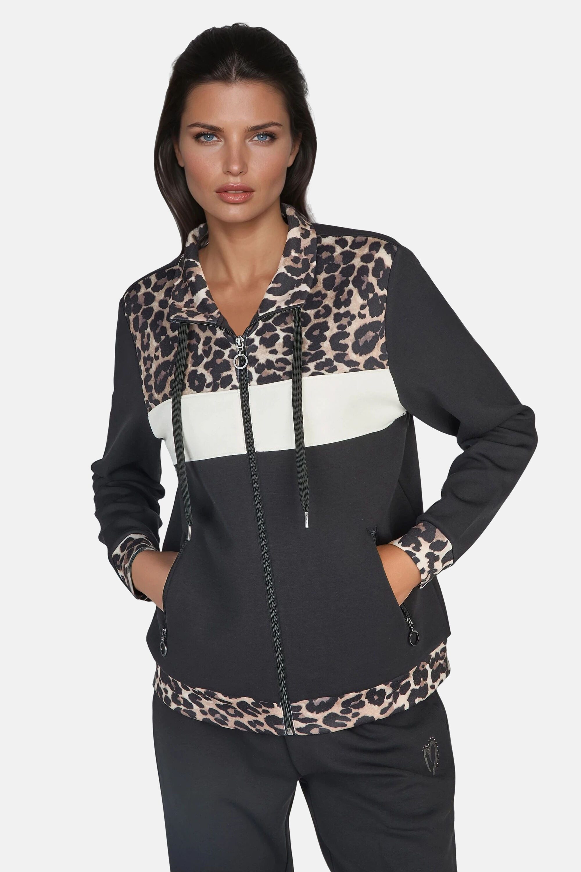NAVIGAZIONE Sweatjacke Leoprint