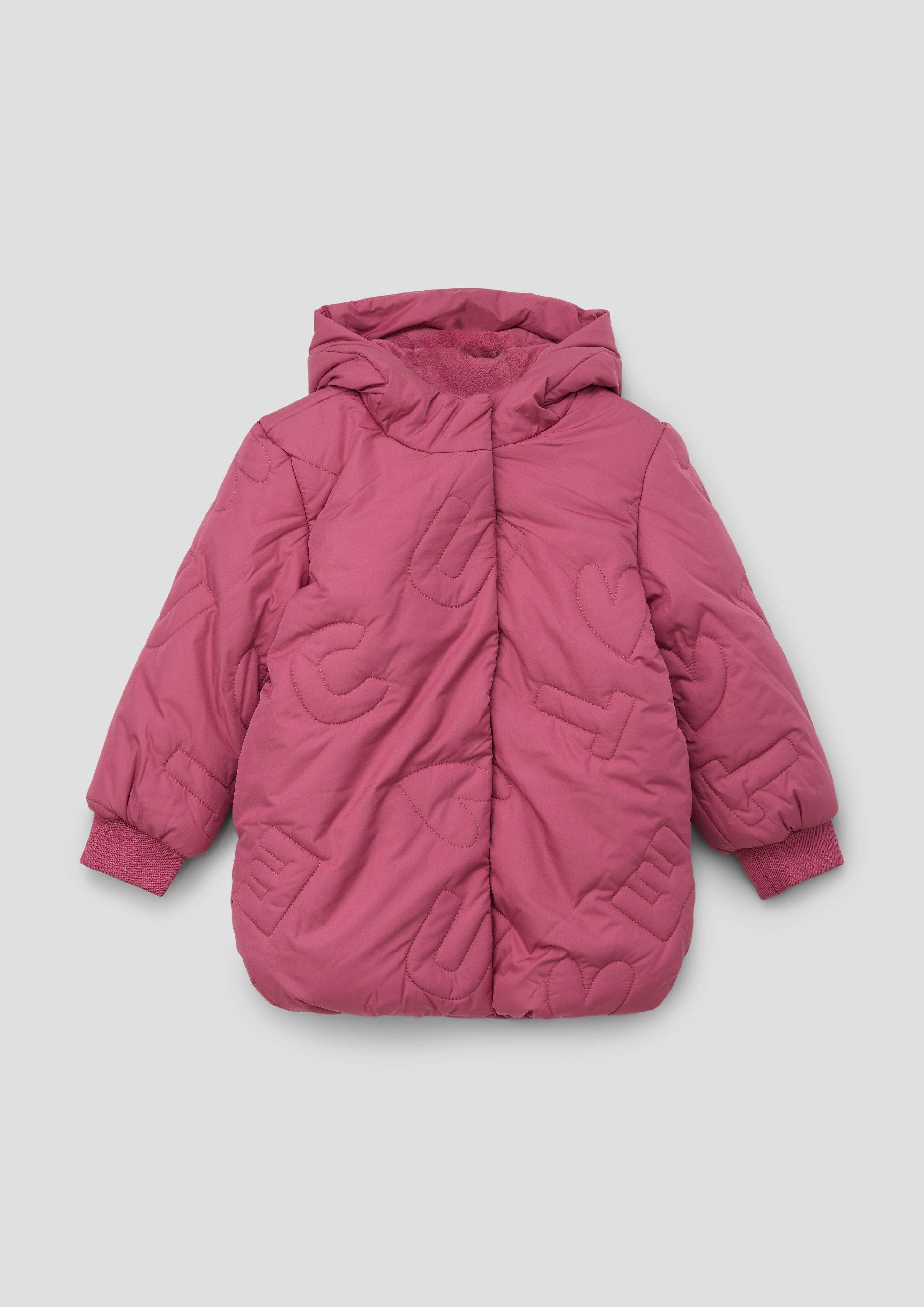 Funktionsmantel pink s.Oliver Steppung Jacke mit Lange