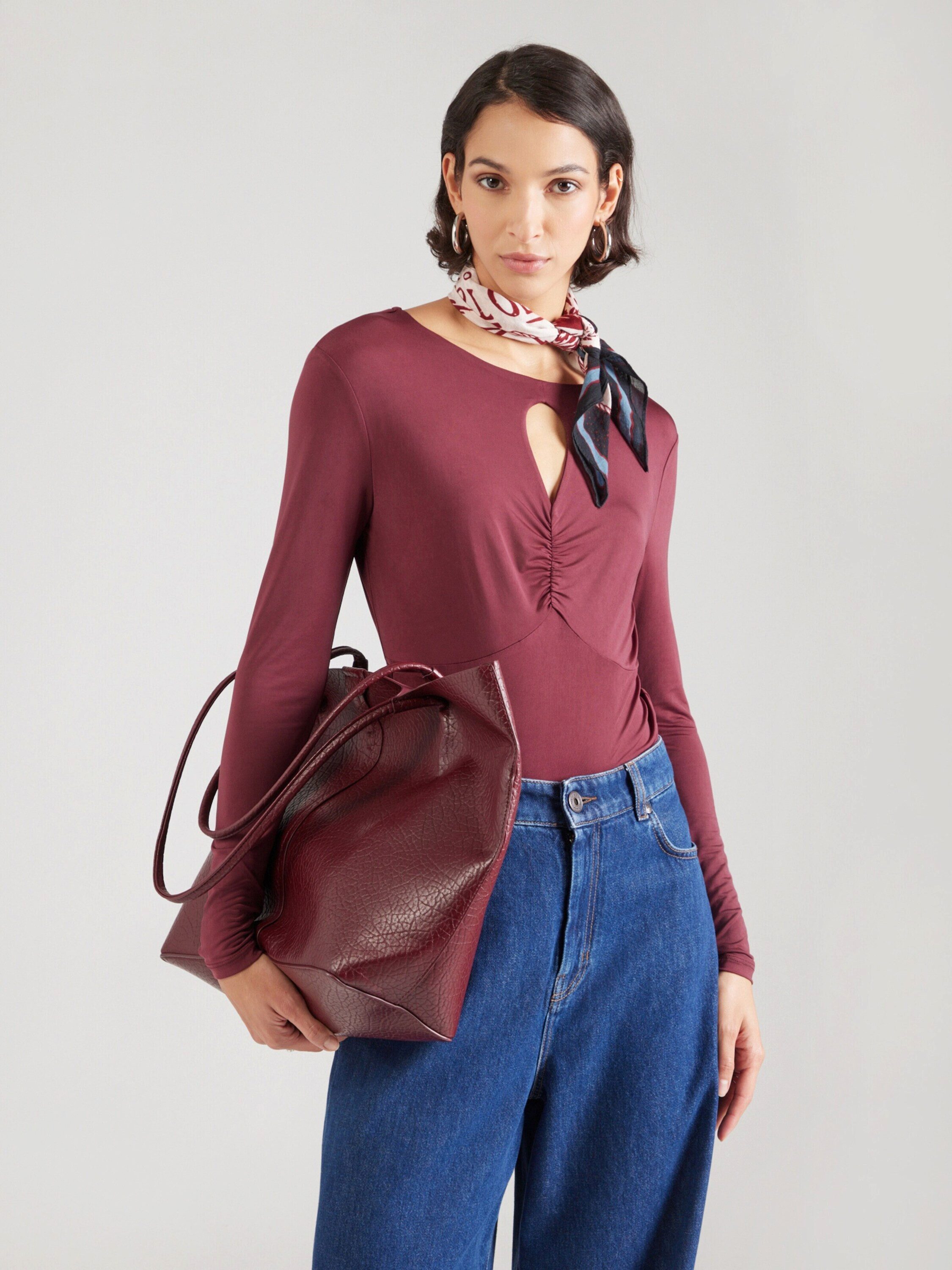 sisley Langarmshirt (1-tlg) Cut-Outs