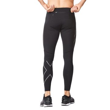 2xU Sporthose Laufhose lang Ignition Shield Compression Tights (1-tlg) Mid-Rise – Ausgezeichnete Kompression – Flache Nähte