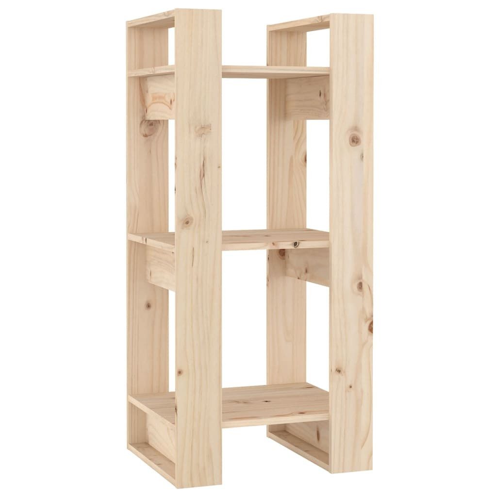 furnicato Bücherregal Vielseitiger Bücherschrank aus Massivholz, 41 x 35 x 91 cm, 1-tlg., Rustikales Regal als Raumteiler mit Wandhalterung und viel Stauraum
