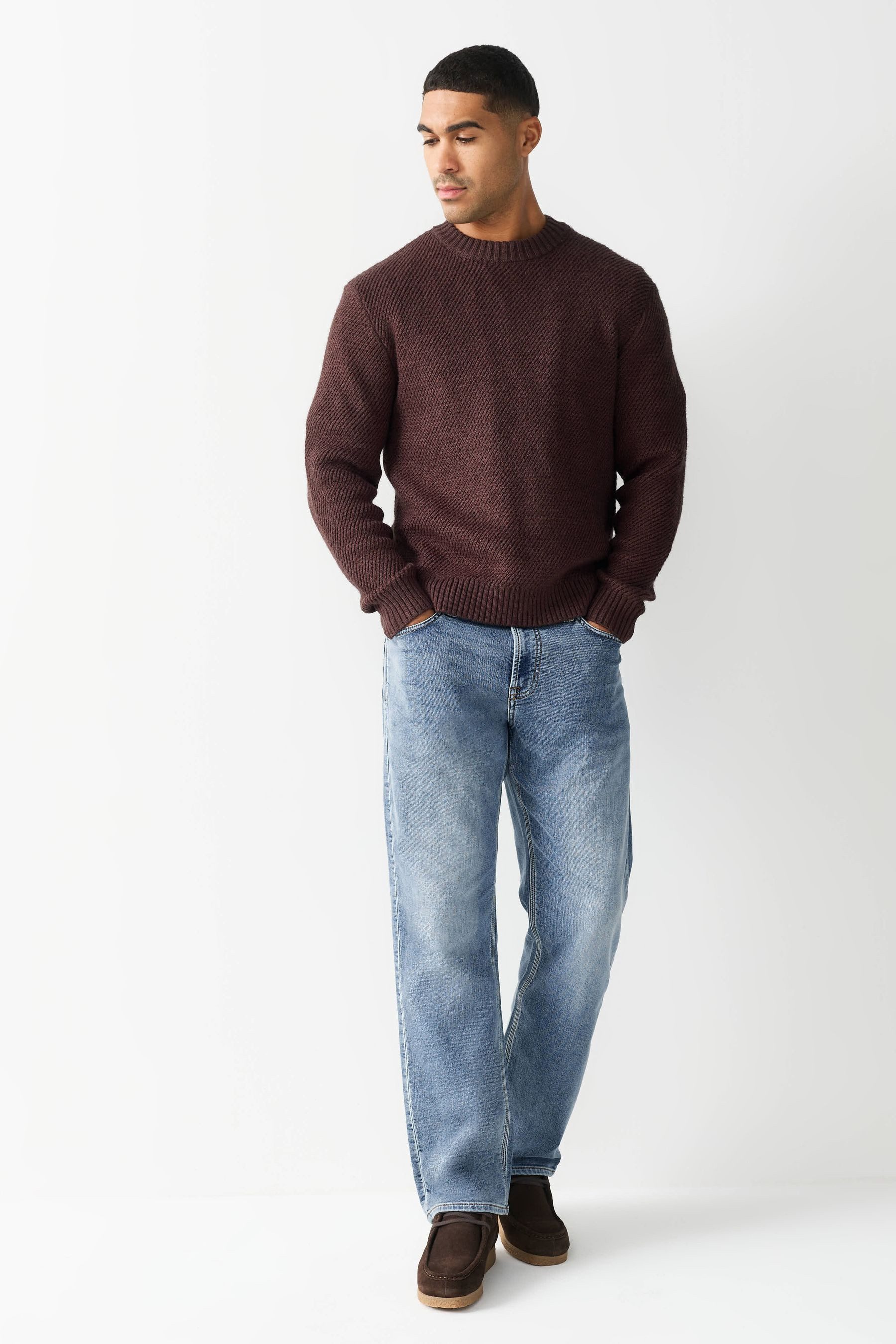 Next Straight-Jeans Straight Fit Jeans mit Comfort Stretch (1-tlg)