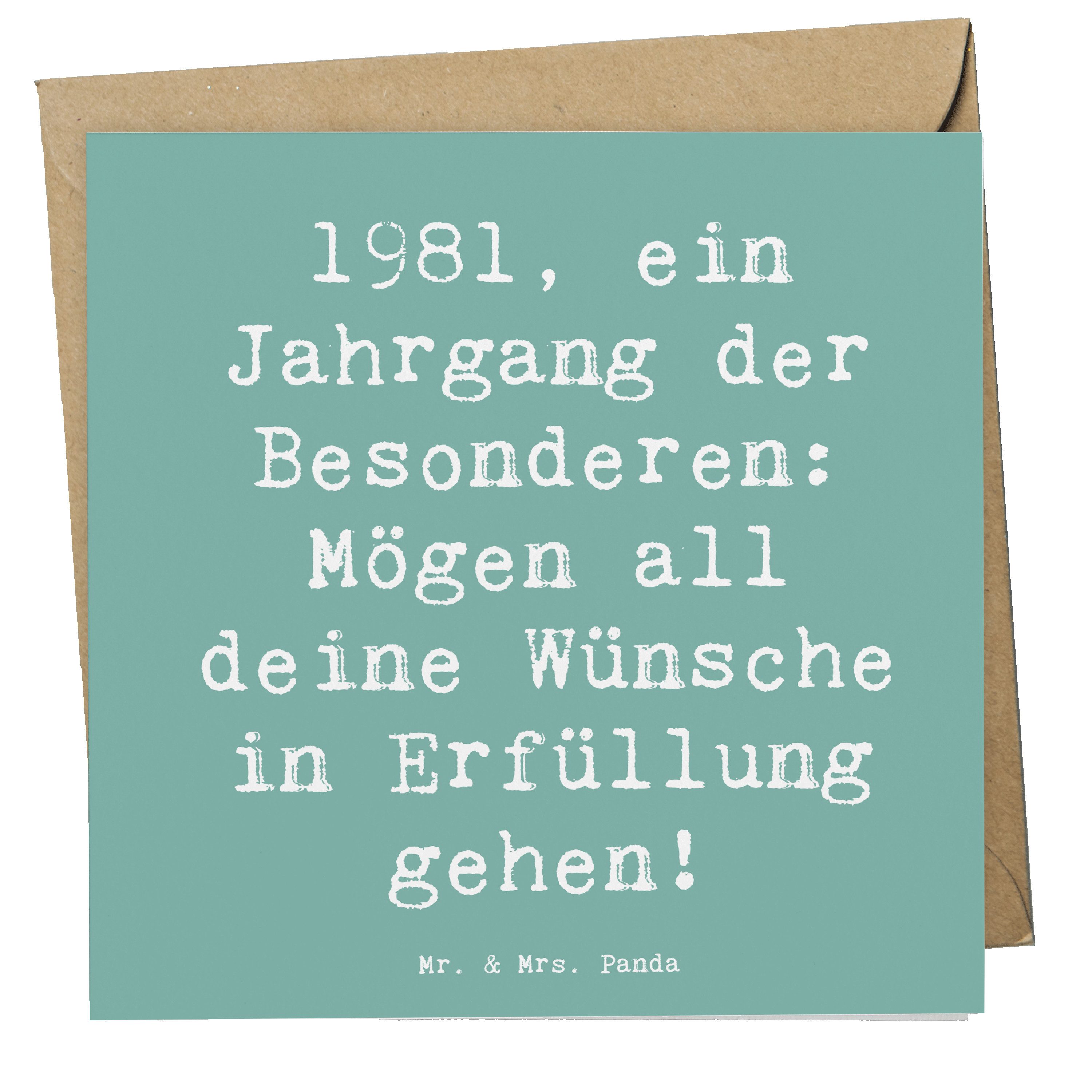 Grußkarte 1981 Geburtstag - Meeresbrise - Geschenk, Geburtstagswünsche 1981, Ja