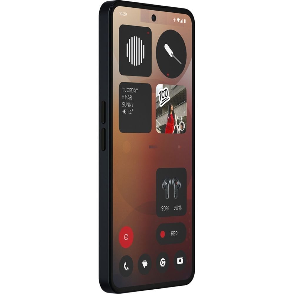 NOTHING Phone (3a) 5G 128 GB / 8 GB - Smartphone - schwarz Smartphone (6,77 Zoll, 128 GB Speicherplatz)