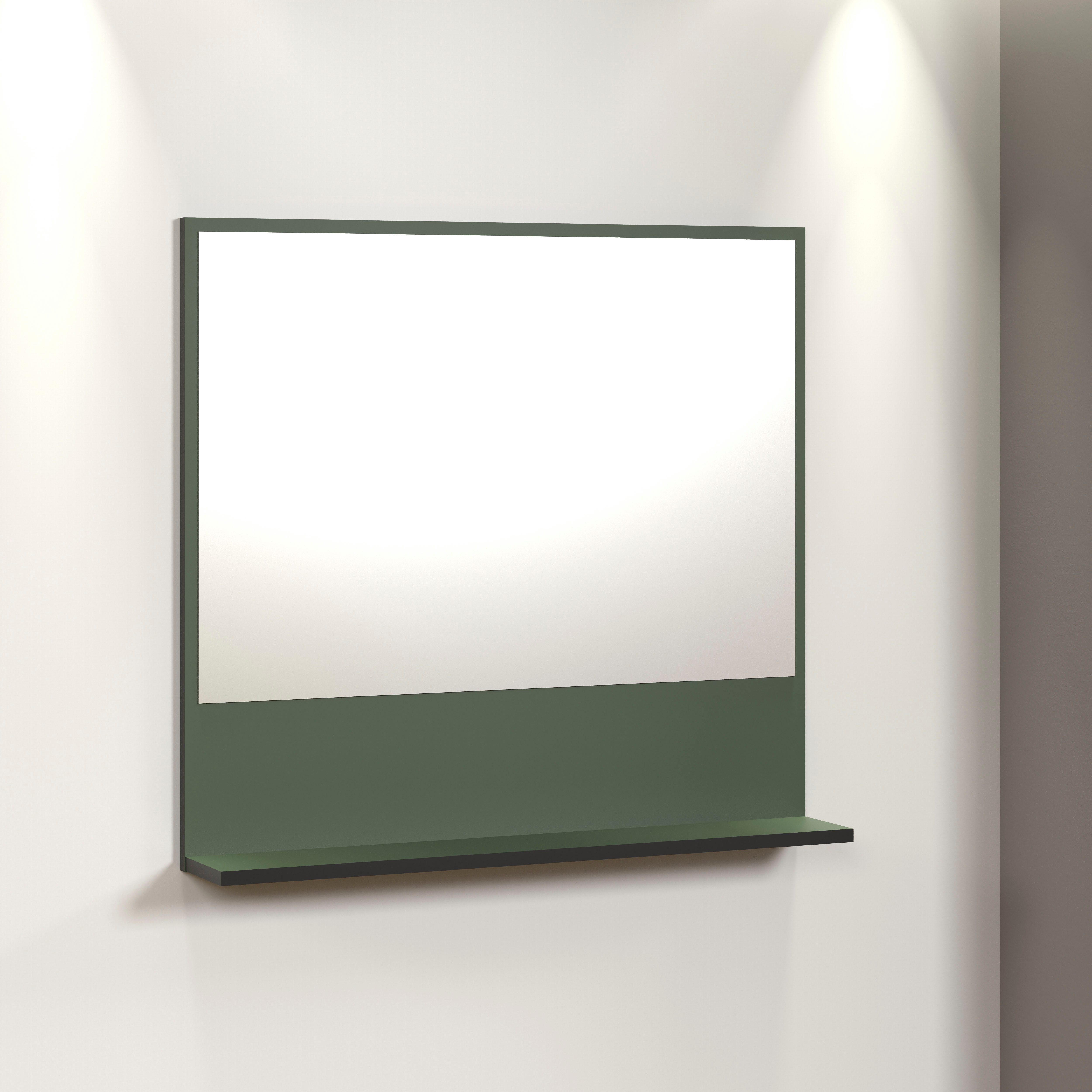 welltime Badspiegel Amrum (1-St), Wandspiegel mit Ablage - (B/T/H) wahlweise 60 bis 80/14/74 cm