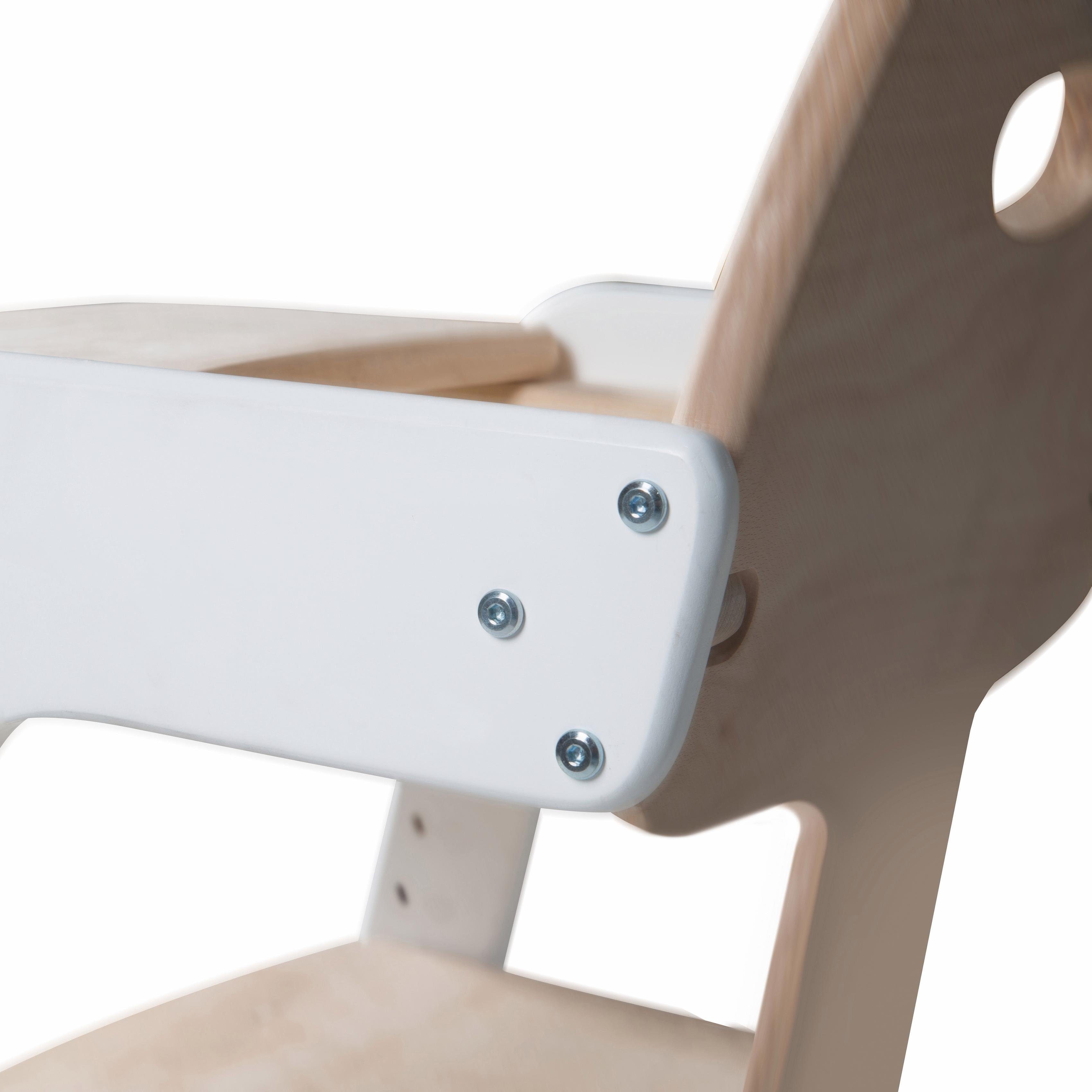 roba® Hochstuhl Treppenhochstuhl, Kid Up, natur/weiß, aus Holz