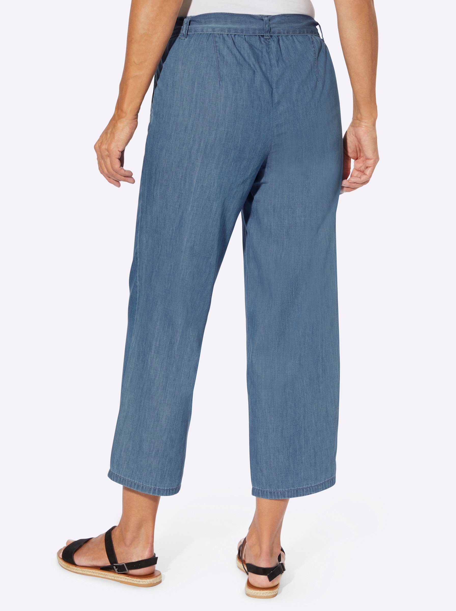 Sieh an! Jeansshorts Jeans-Culotte komfortabel – Bild 4 von 5