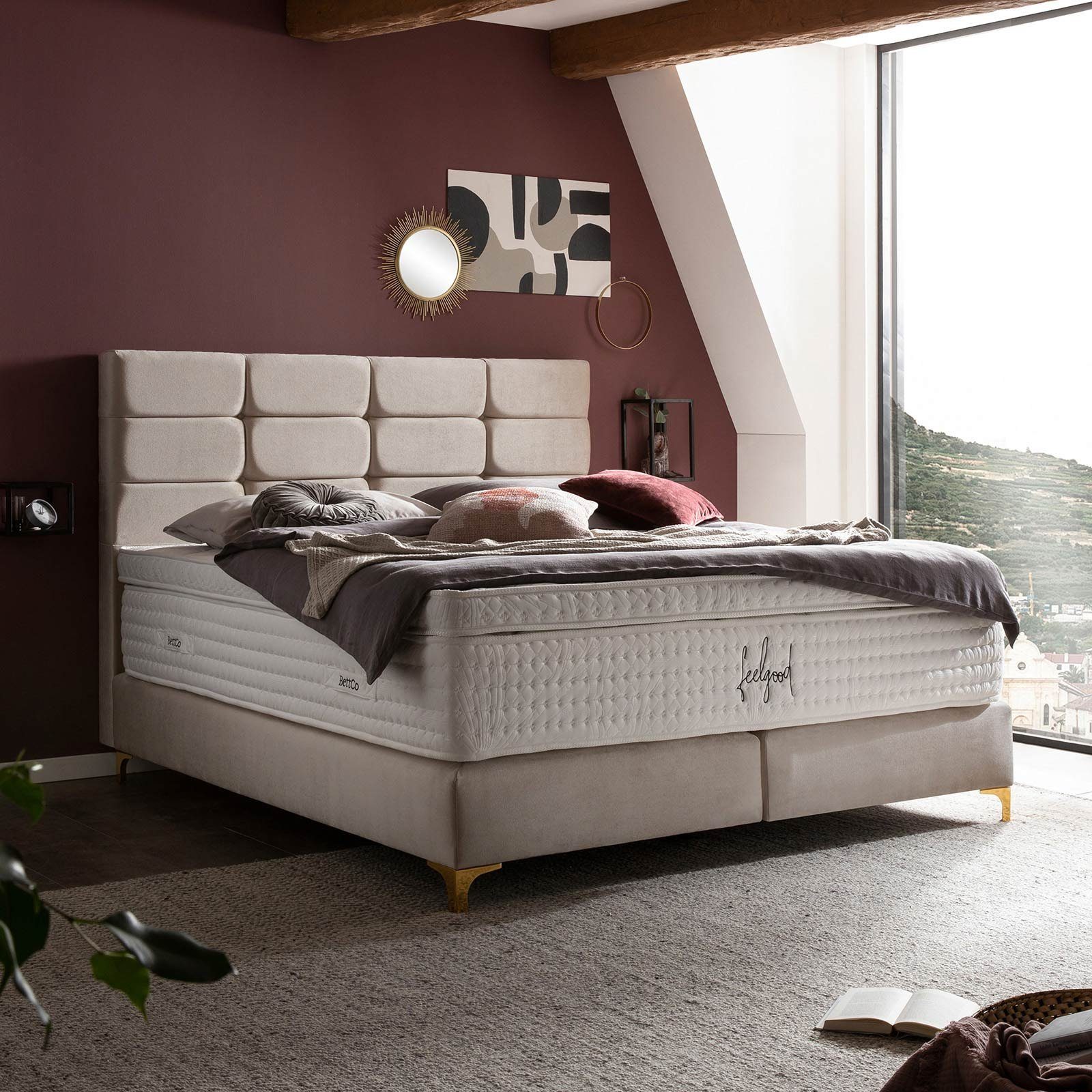 BettCo Boxspringbett Kansas (140 x 200 günstig online kaufen