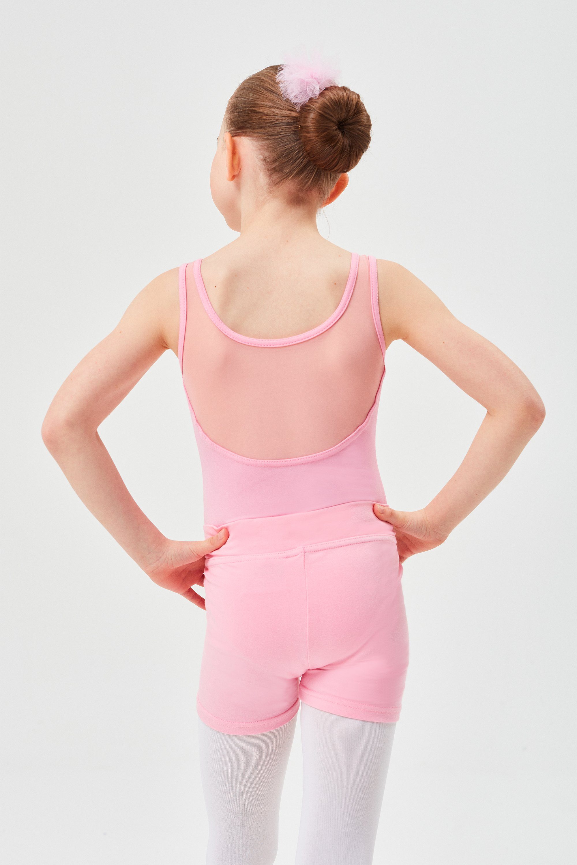 kurze Shorts weicher Baumwolle für Abby aus Mädchen Dancehose Hose rosa Ballett tanzmuster