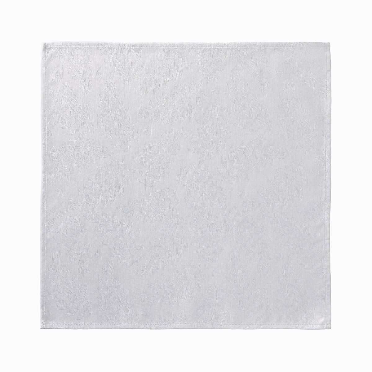 Le Jacquard Francais Stoffserviette Servietten (4x Set) Vegetal Mood Blanc 50x50 cm, (4 St)