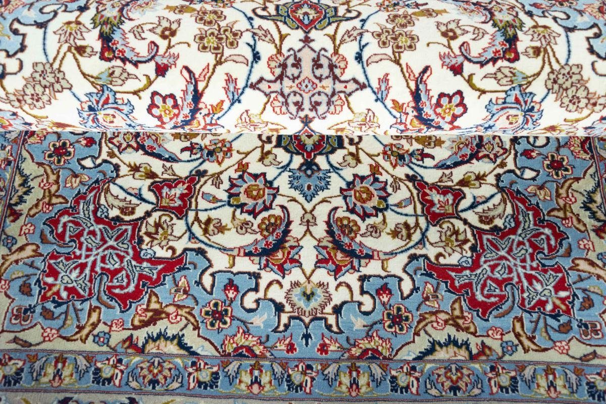Handgeknüpfter 106x153 mm Orientteppich rechteckig, Orientteppich Isfahan Höhe: 8 Perserteppich, / Nain Trading,