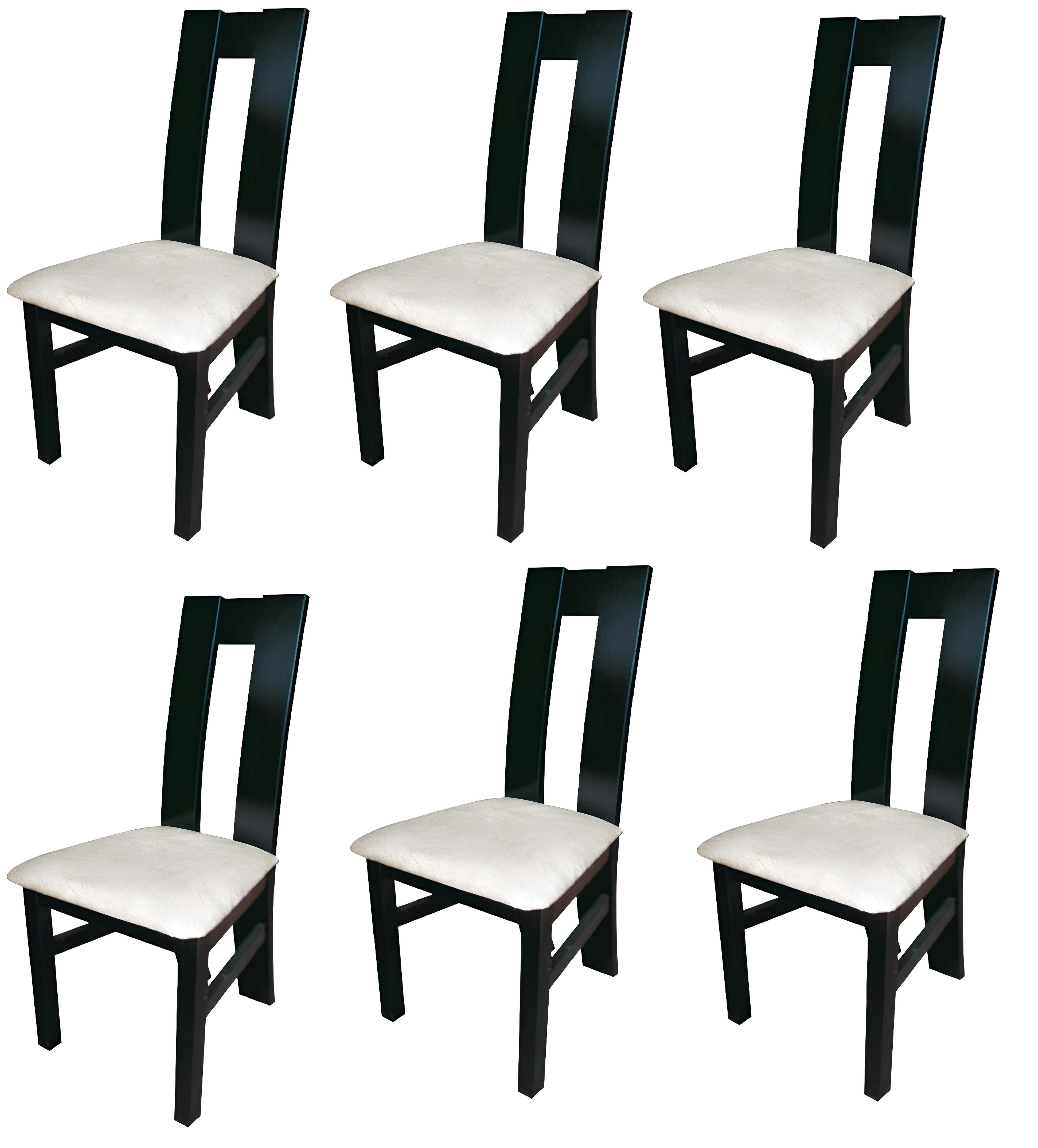 Xlmoebel Sitzgruppe Elegante Holz-Textil-Sessel im modernen Design mit Gastro-Stoff, (6-tlg), Hergestellt in Europa