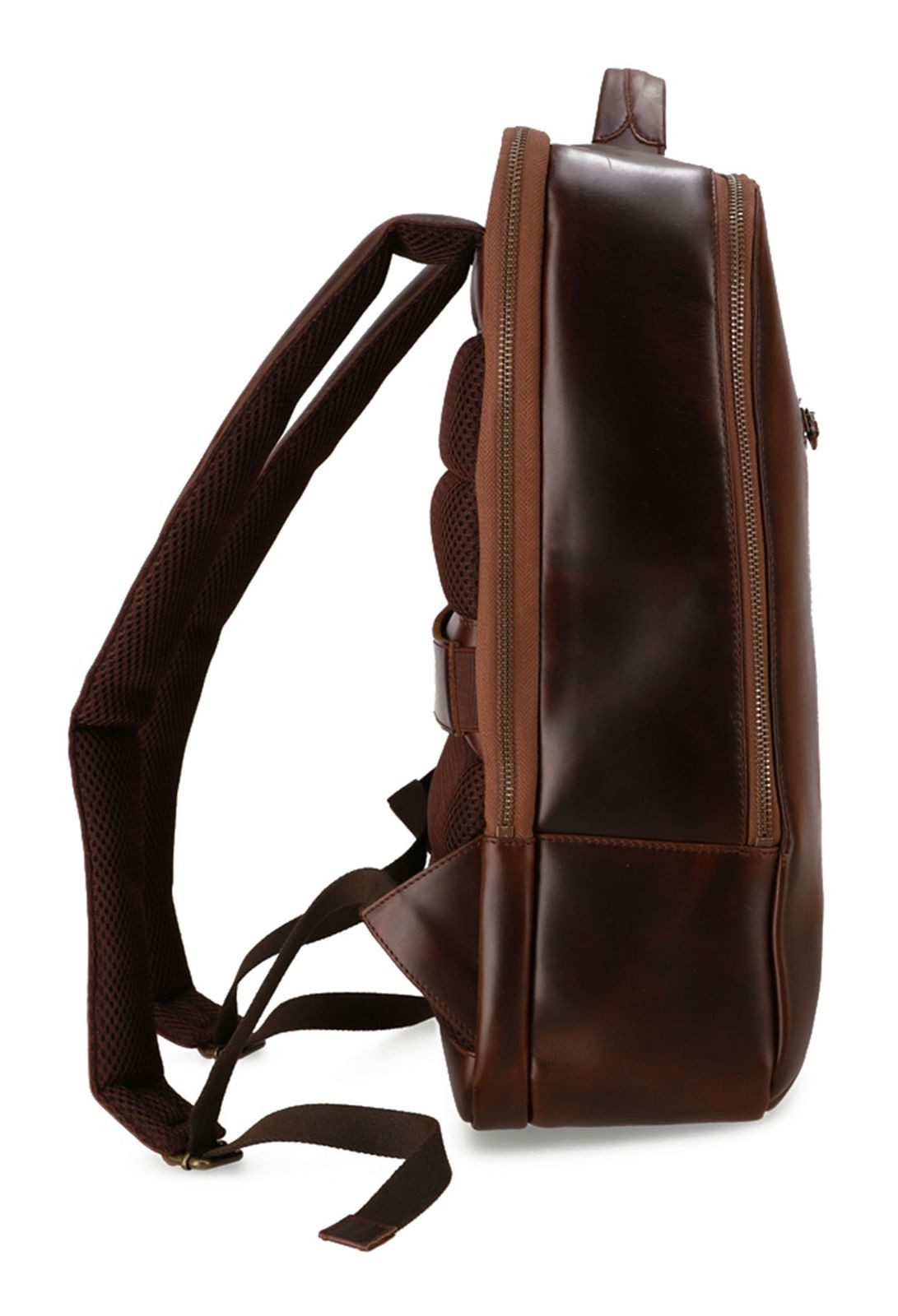 Buckle & Seam Rucksack Dots Leather Backpack, aus echtem Rindsleder