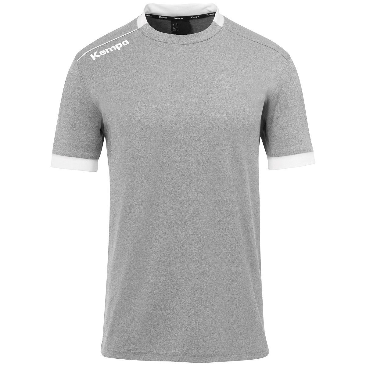 Kurzarmshirt dark Kempa grau Kempa Shirt TRIKOT melange/weiß PLAYER