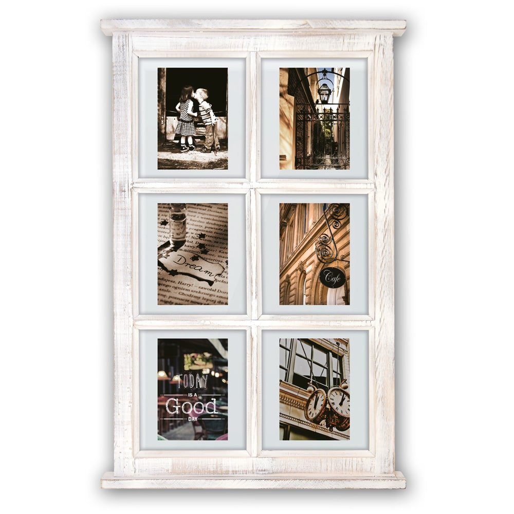 matches21 HOME & HOBBY Bilderrahmen Vintage Holz Bilderrahmen Collage recht günstig online kaufen