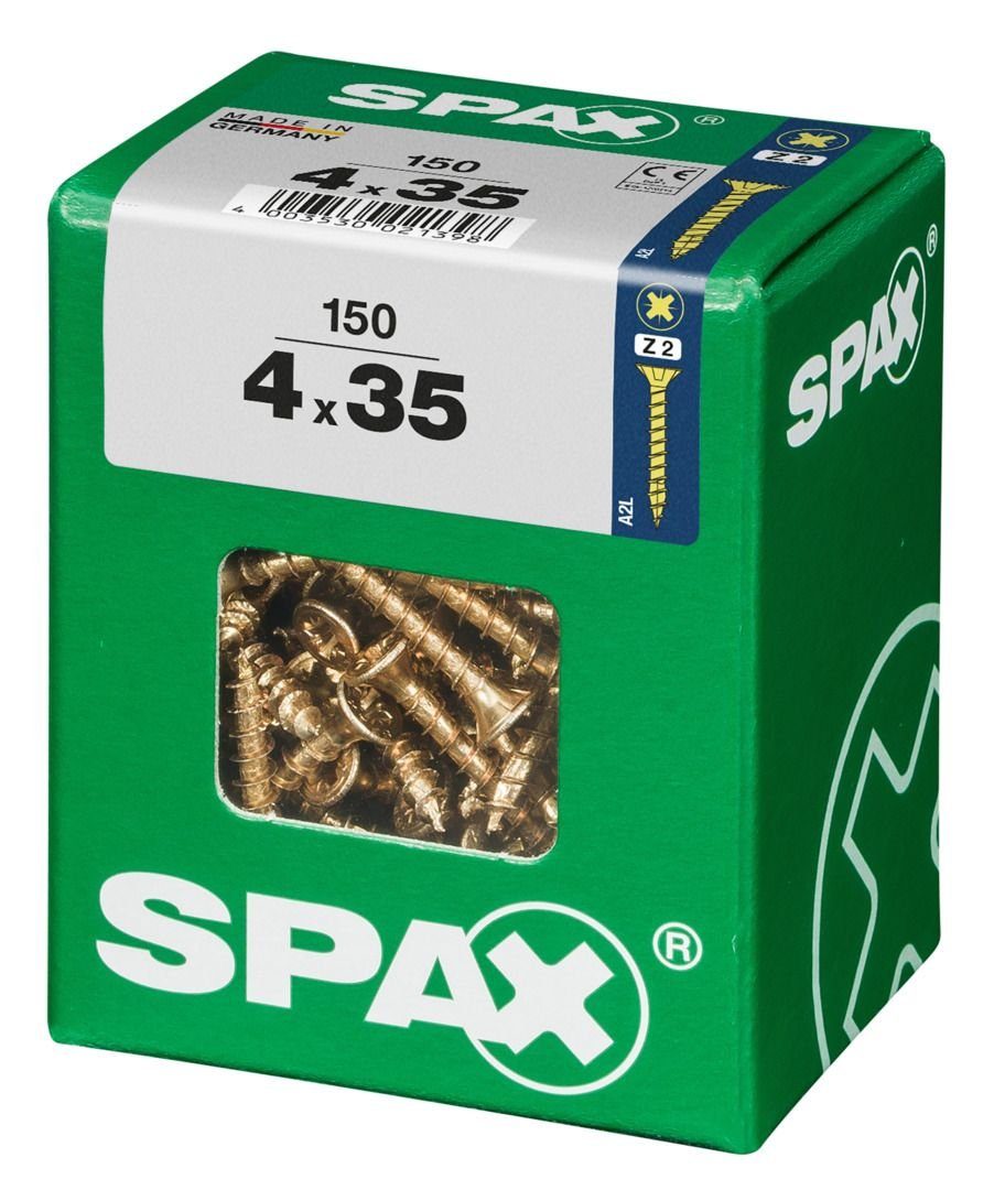 2 Universalschrauben mm Holzbauschraube x PZ 150 Spax SPAX - 35 4.0