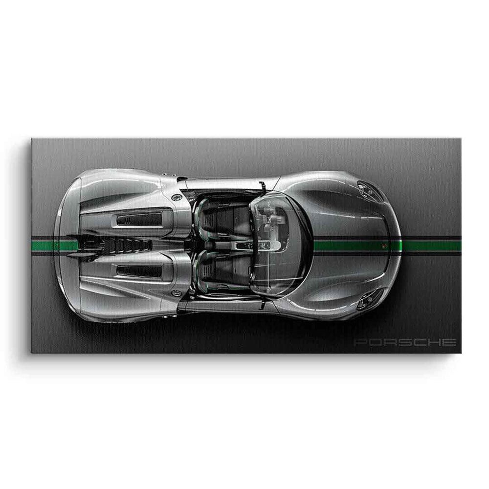 DOTCOMCANVAS® Leinwandbild Porsche 918 Spyder, Leinwandbild Porsche 918 Spyder Auto Kunstdruck Wandbild