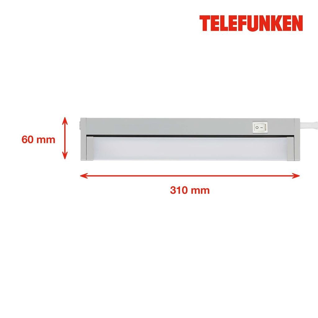 Telefunken LED Unterbauleuchte 204204TF, LED fest integriert, 3000K - Warmweiß