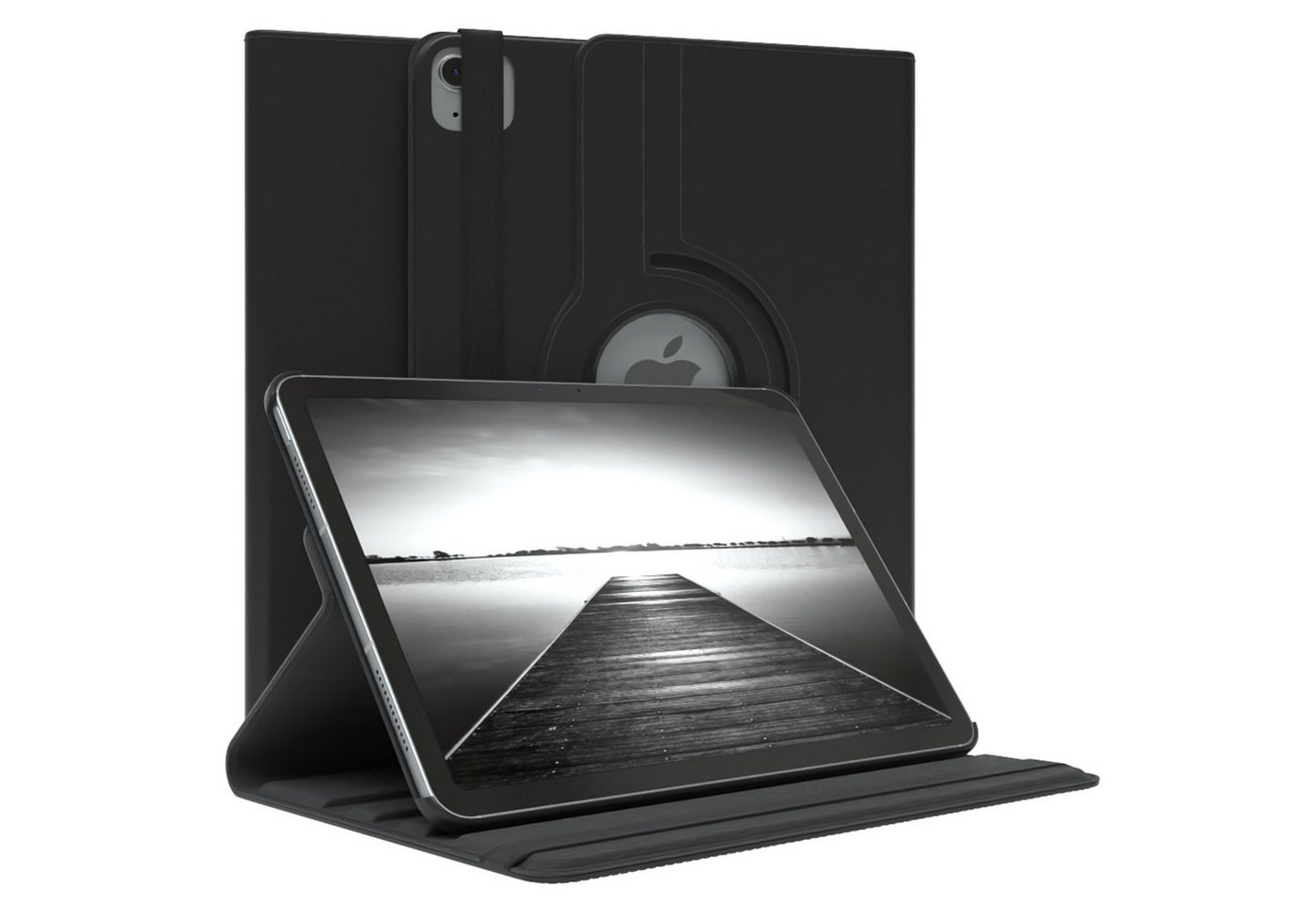 EAZY CASE Tablet-Hülle Apple iPad Air 11 (2026) Rotationcase 11 Zoll, Hülle 360° drehbar mit Standfunktion Etui Anti-Kratz Tasche Schwarz