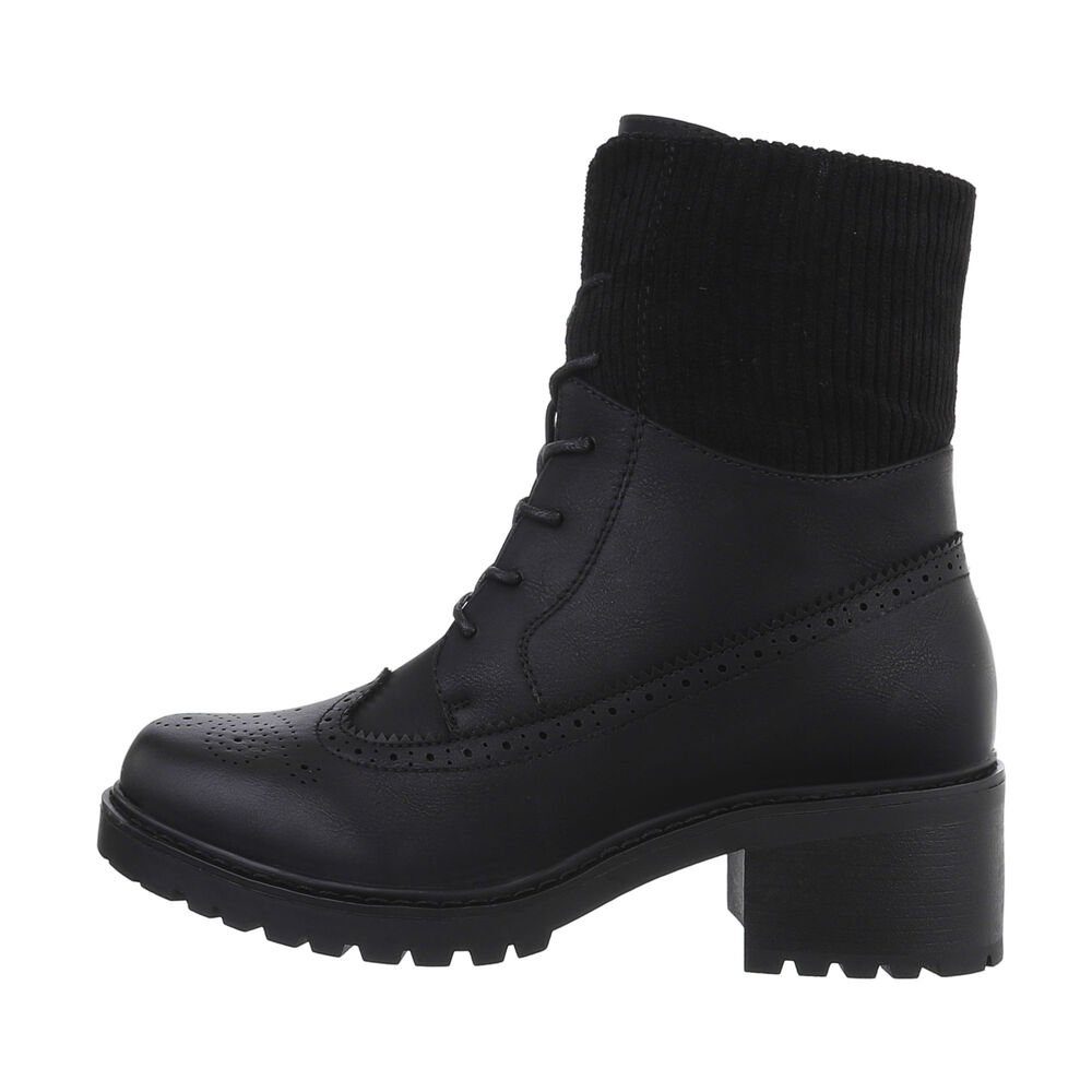 Ital-Design Damen Schnürschuhe Freizeit Schnürstiefelette (84906808) Blocka günstig online kaufen