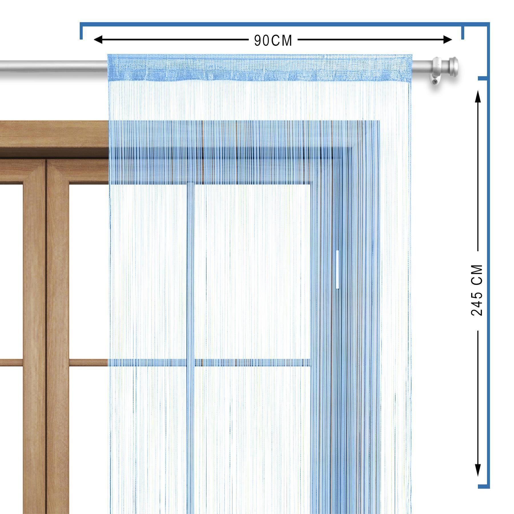 wometo Fadenvorhang One (1 St), Stangendurchzug, halbtransparent, 100% Polyester, OEKO-TEX®, Fadengardine, kürzbar, Tür- und Fensterdeko