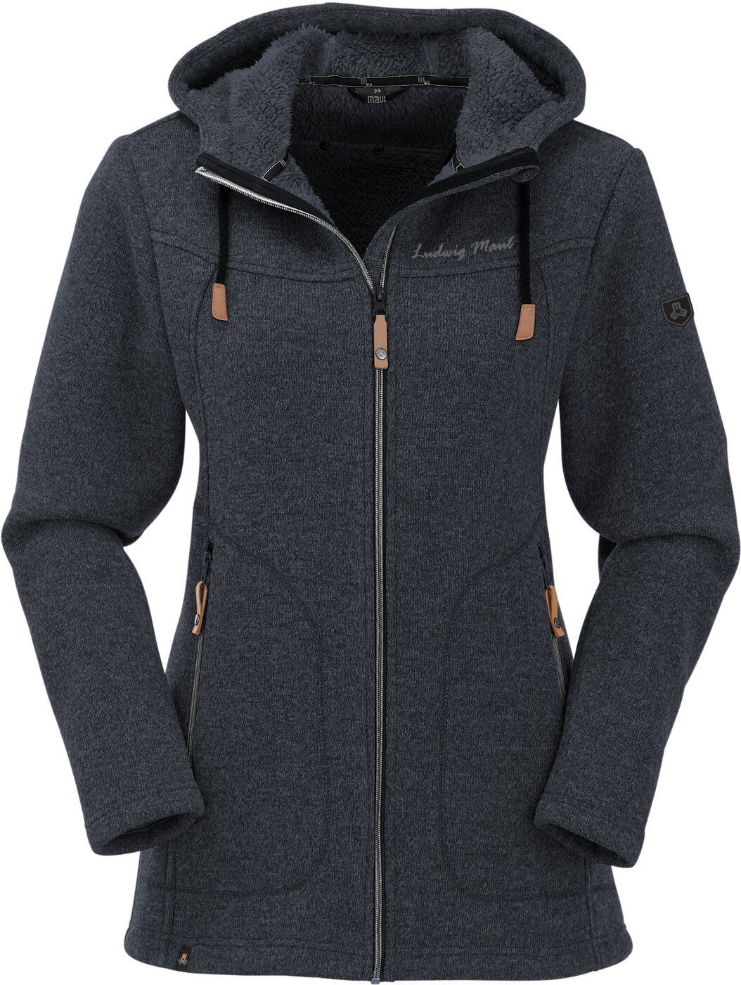 Maul Funktionsjacke Wilde Kaiserin - Strickfleece BLACK