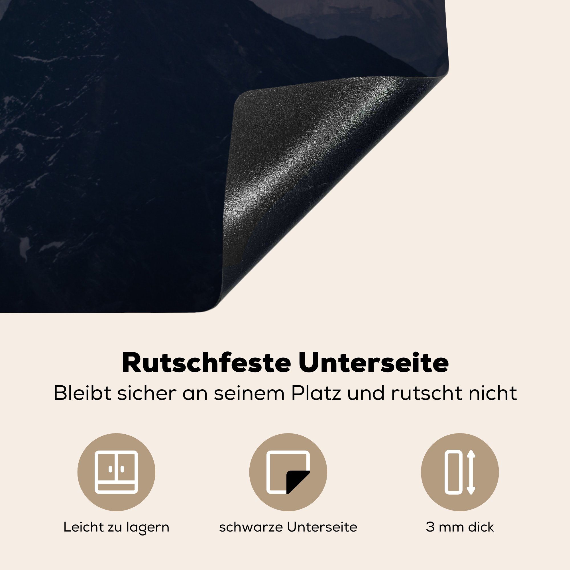 im mit Ceranfeldabdeckung 81x52 Herdblende-/Abdeckplatte für Schutz Vinyl, tlg), Induktionskochfeld Sonnenuntergang (1 MuchoWow Mount cm, Himalaya die Nepal, küche, Everest,