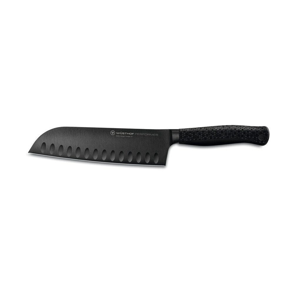WÜSTHOF Santokumesser Santokumesser 17 cm Performer schwarz, Santokumesser, 28,40cm, glasfaserverstärktes Polyamid, schwarz