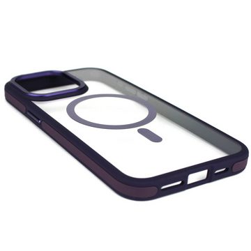 Wörleonline Handyhülle für Apple iPhone 15 Pro Max Hülle durchsichtig, Schutzhülle mit flexiblem TPU-Rahmen, MagSafe kompatible Hülle