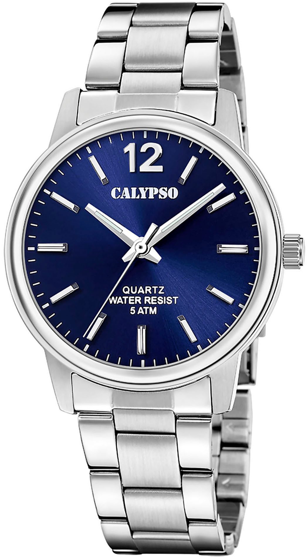 CALYPSO WATCHES Quarzuhr Basic K5864/3, Armbanduhr, Herrenuhr, Edelstahlarmband, analog