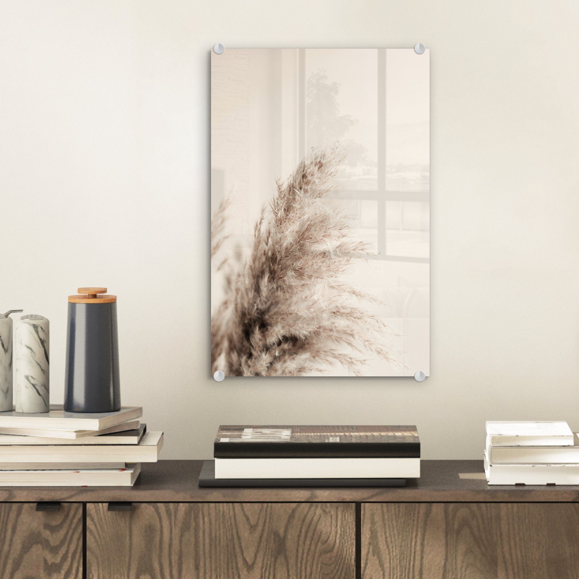 MuchoWow Acrylglasbild Pflanzen - Pampaswedel - günstig online kaufen