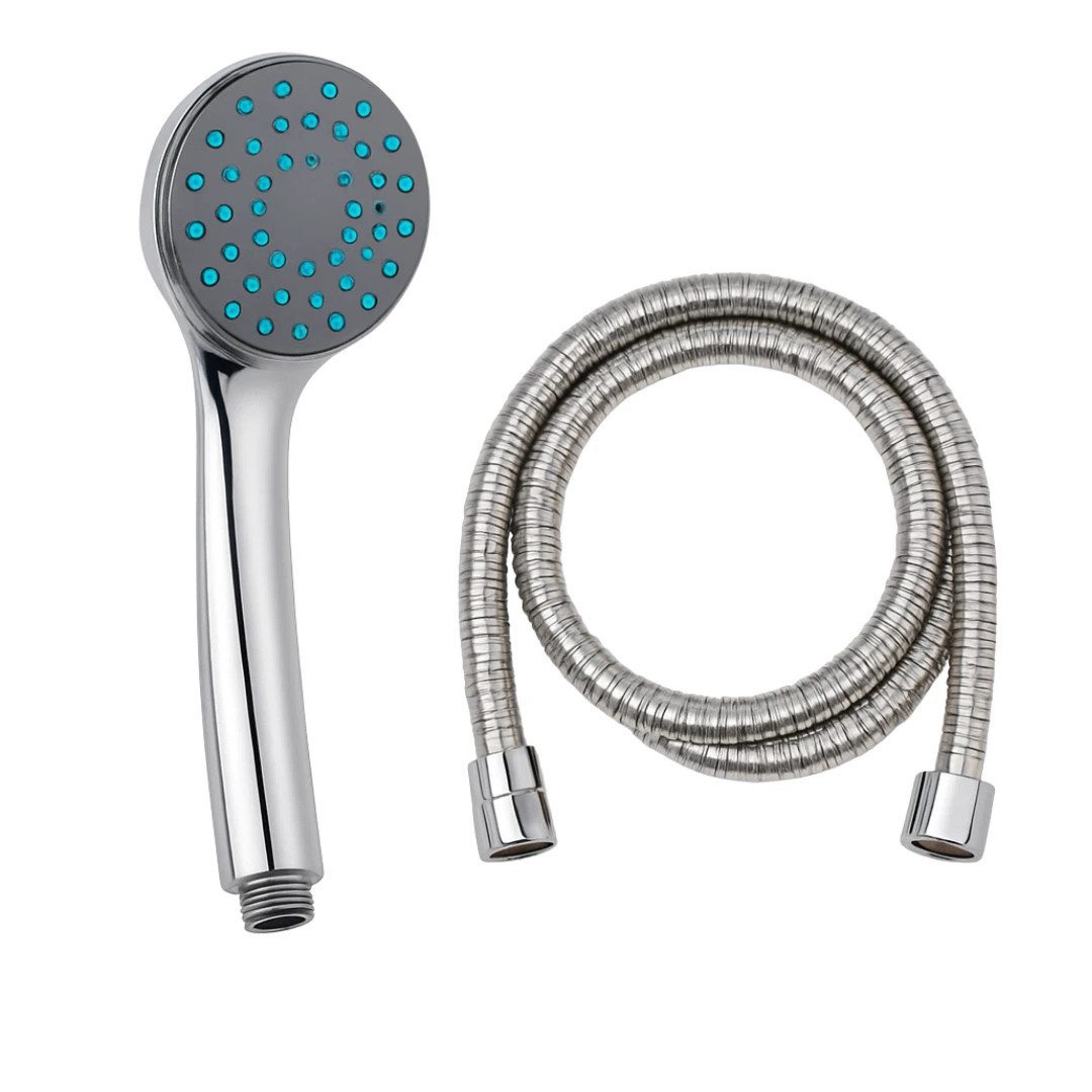 EUROBATT Sp. z o.o. Handbrause Handbrause mit 150 cm Schlauch Duschkopf Wasserspar Set, (Duschset, 1-tlg., 1x Handbrause + 1x Duschschlauch 150 cm), Wassersparend