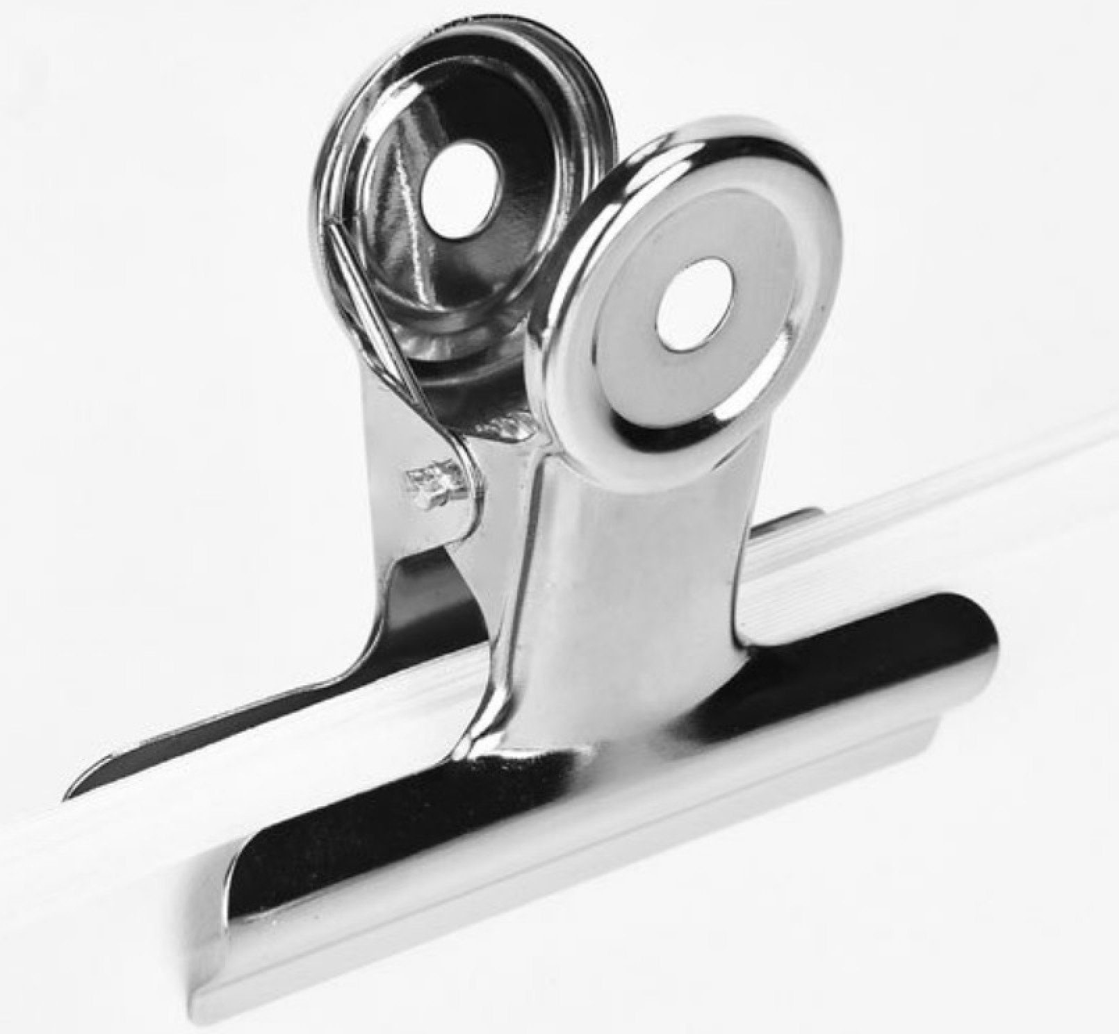 BAYLI Pizzaschneider 30 Stück kleine Verschlussclips Metall, 75mm Tüten Clips, Brief