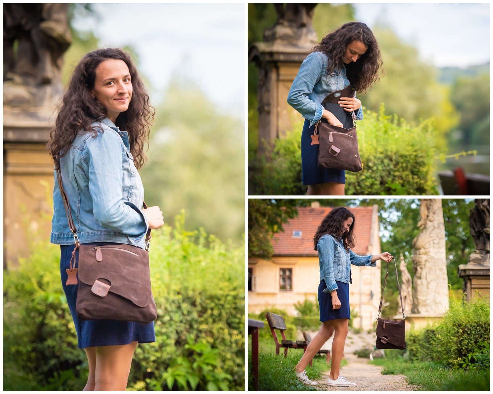 LECONI Umhängetasche Handtasche Ledertasche Damen Schultertasche günstig online kaufen