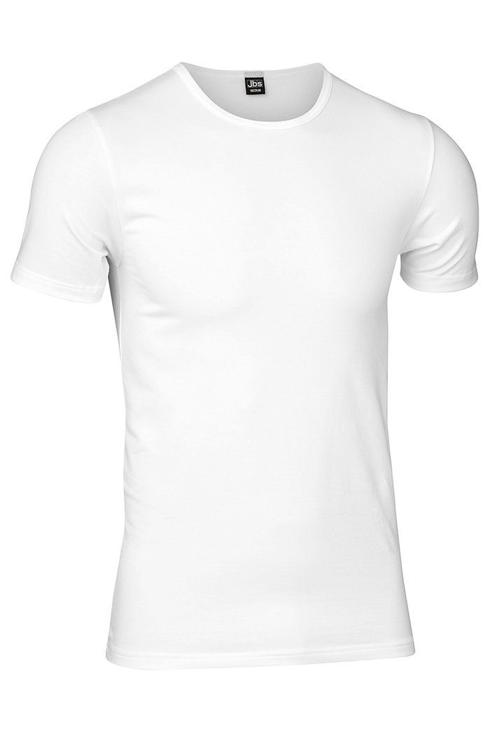 (Spar-Pack, aus 4er-Pack) Weiß 1030 Pack Bio-Baumwolle Shirt Crew-Neck Unterziehshirt 4er jbs