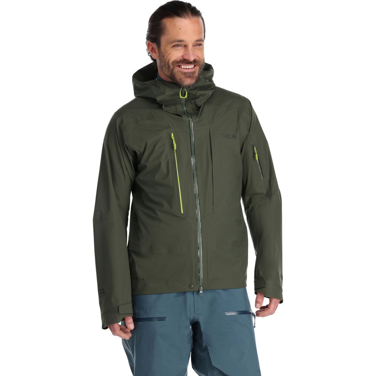 Rab Skijacke Khroma Kinetic Jacket Hoch atmungsaktive und wasserdichte Herrenjacke für Skitouren und