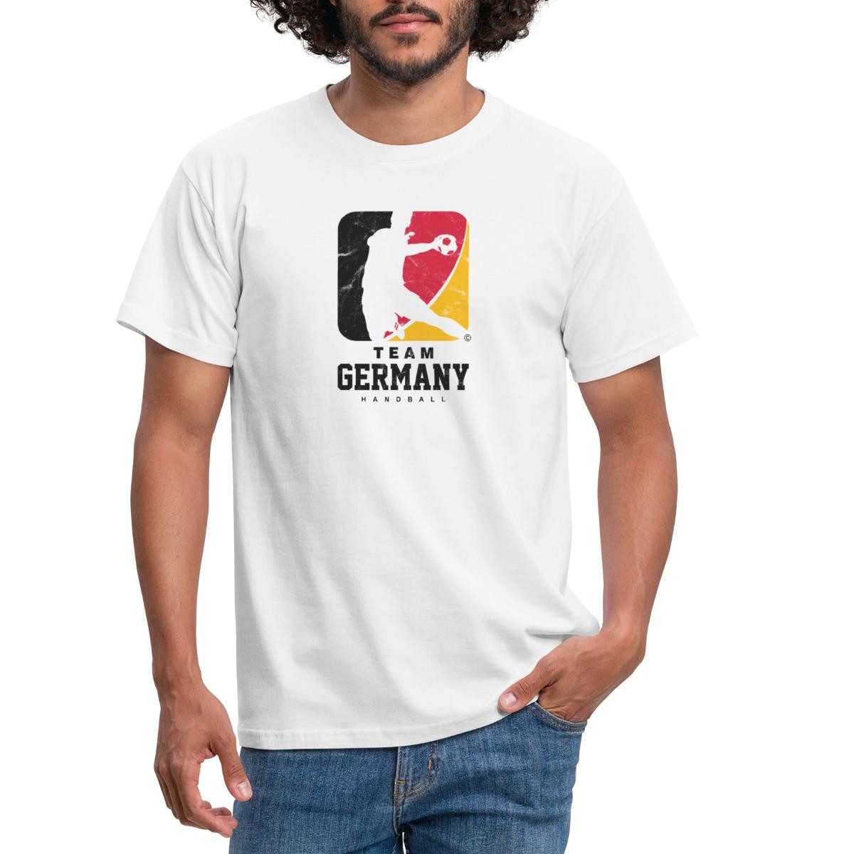 Spreadshirt T-Shirt Team Germany Handball - Logo Sportdesign Männer T-Shirt (1-tlg)