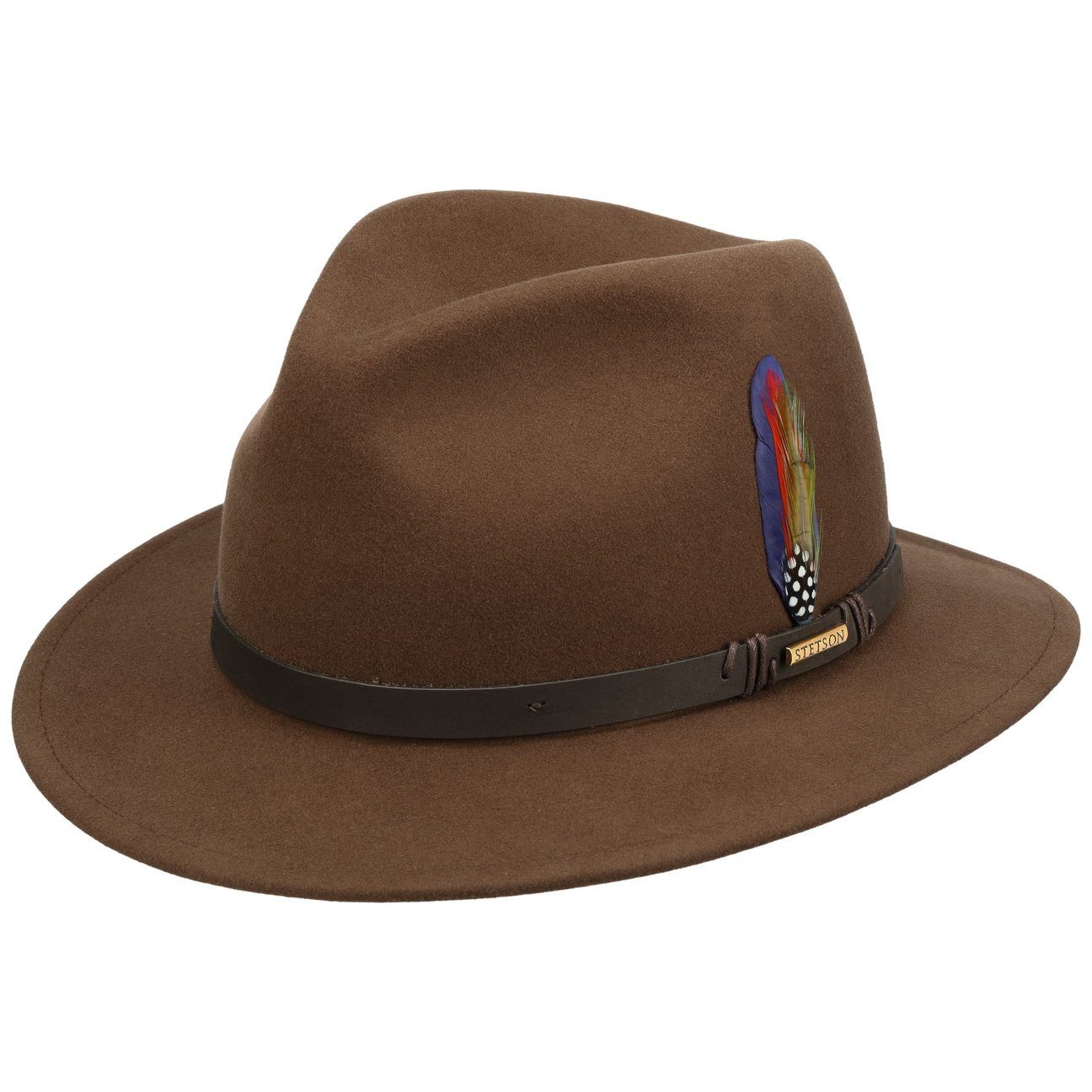 Stetson Filzhut (1-St) Wollfilzhut mit Lederband